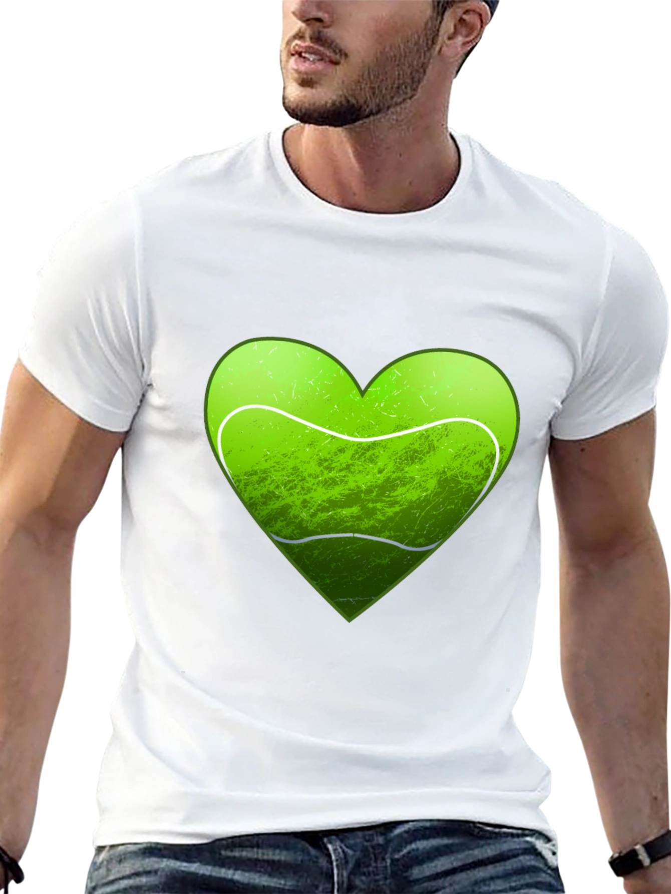 Tennis Heart Graphic T-Shirt - Love Tennis Tee