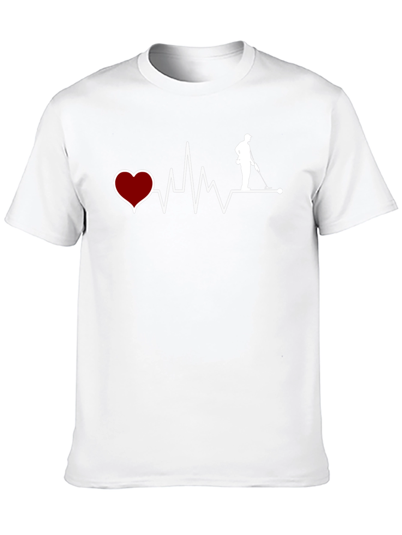 Heartbeat Metal Detecting T-Shirt - Black