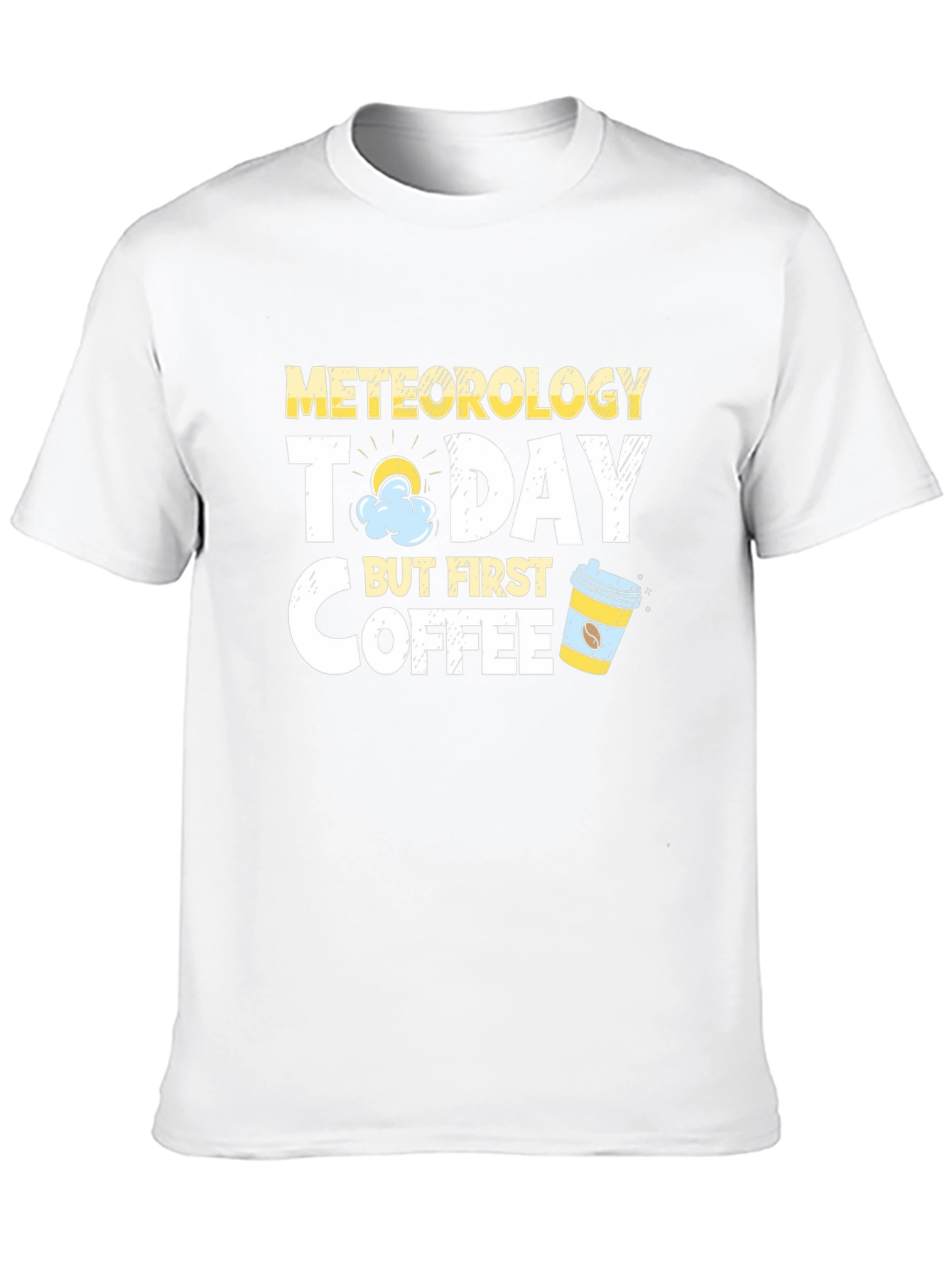 Meteorology & Coffee Graphic T-Shirt - Black