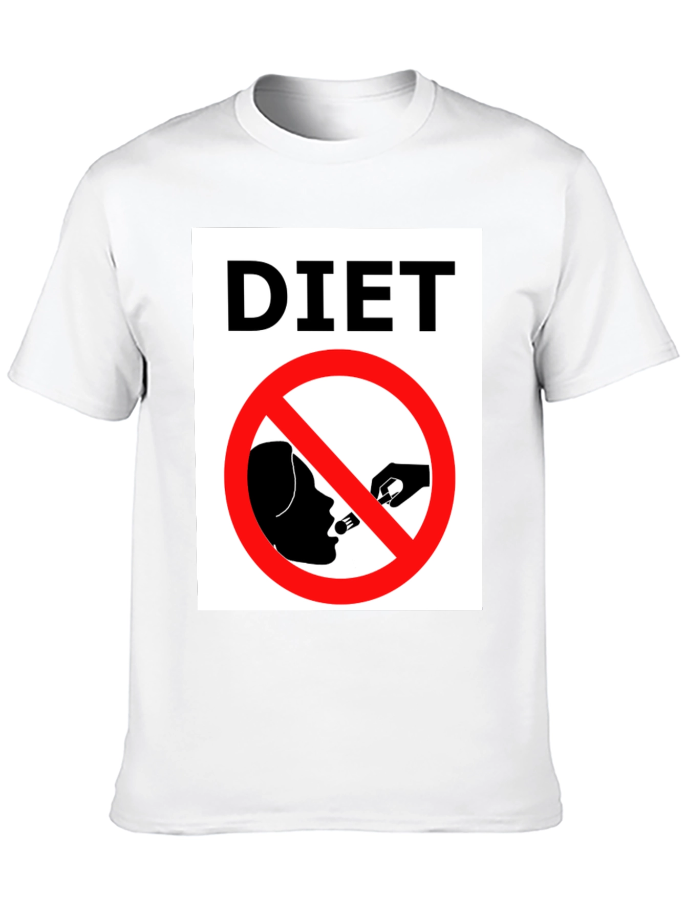 Funny Diet T-Shirt - Forbidden Food Tee