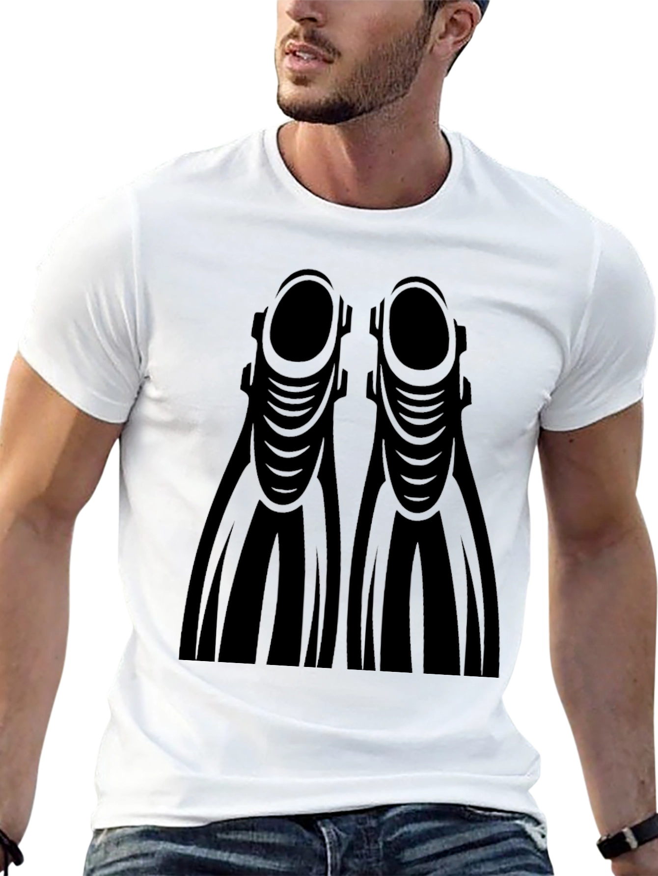 Diving Fins Graphic T-Shirt - Diver Tee