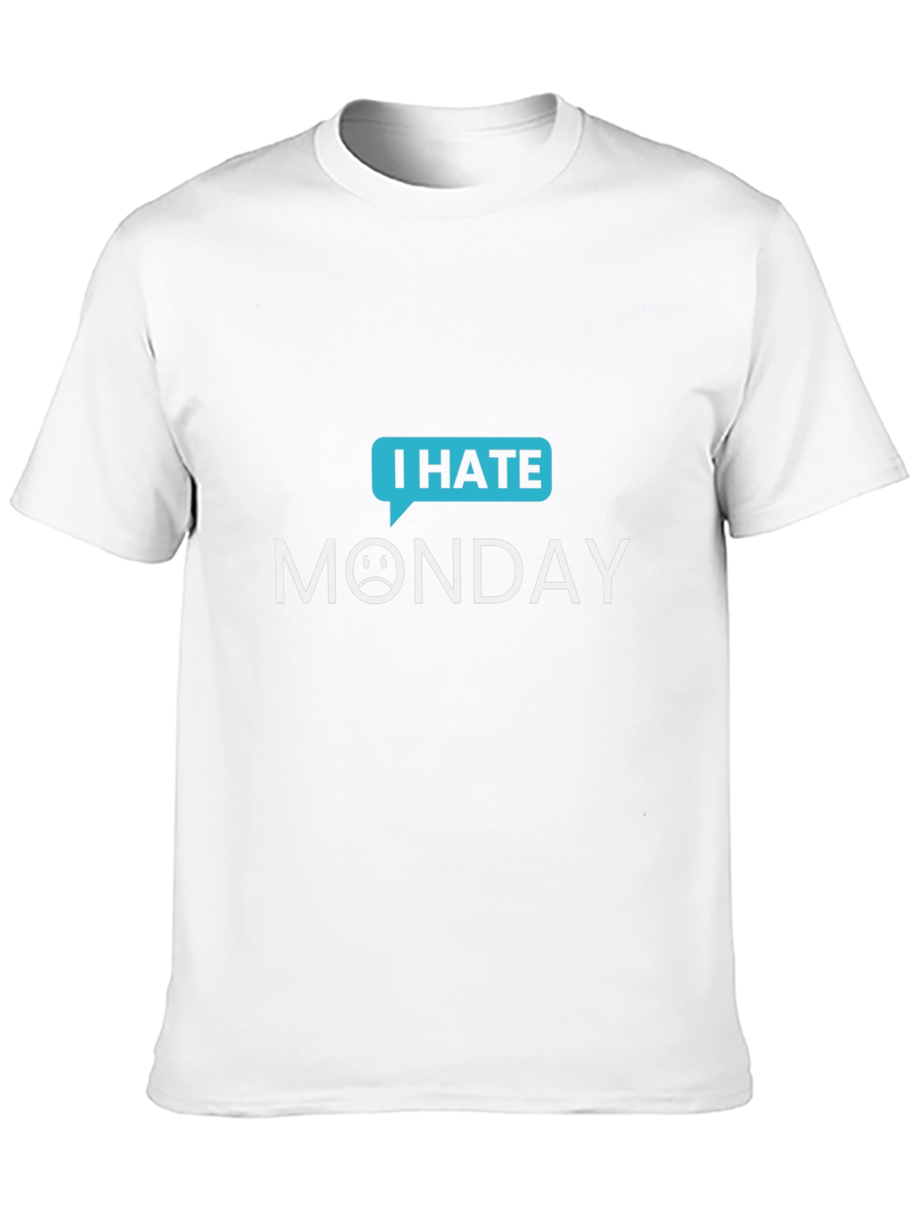 I Hate Monday Graphic Tee - Black Casual T-Shirt