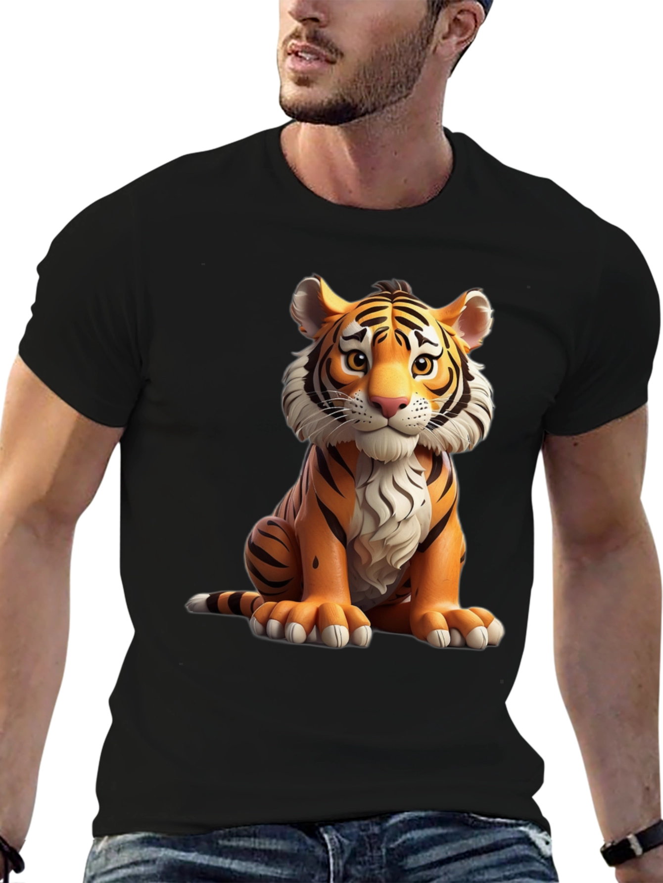 Tiger Graphic Tee - Cute Cartoon Tiger T-Shirt