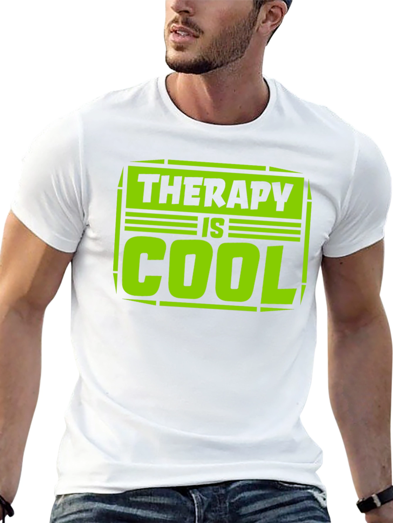 Therapy is Cool Graphic Tee - Trendy Unisex T-Shirt