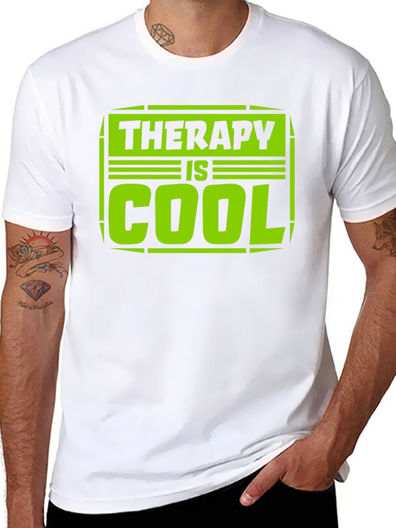 Therapy is Cool Graphic Tee - Trendy Unisex T-Shirt