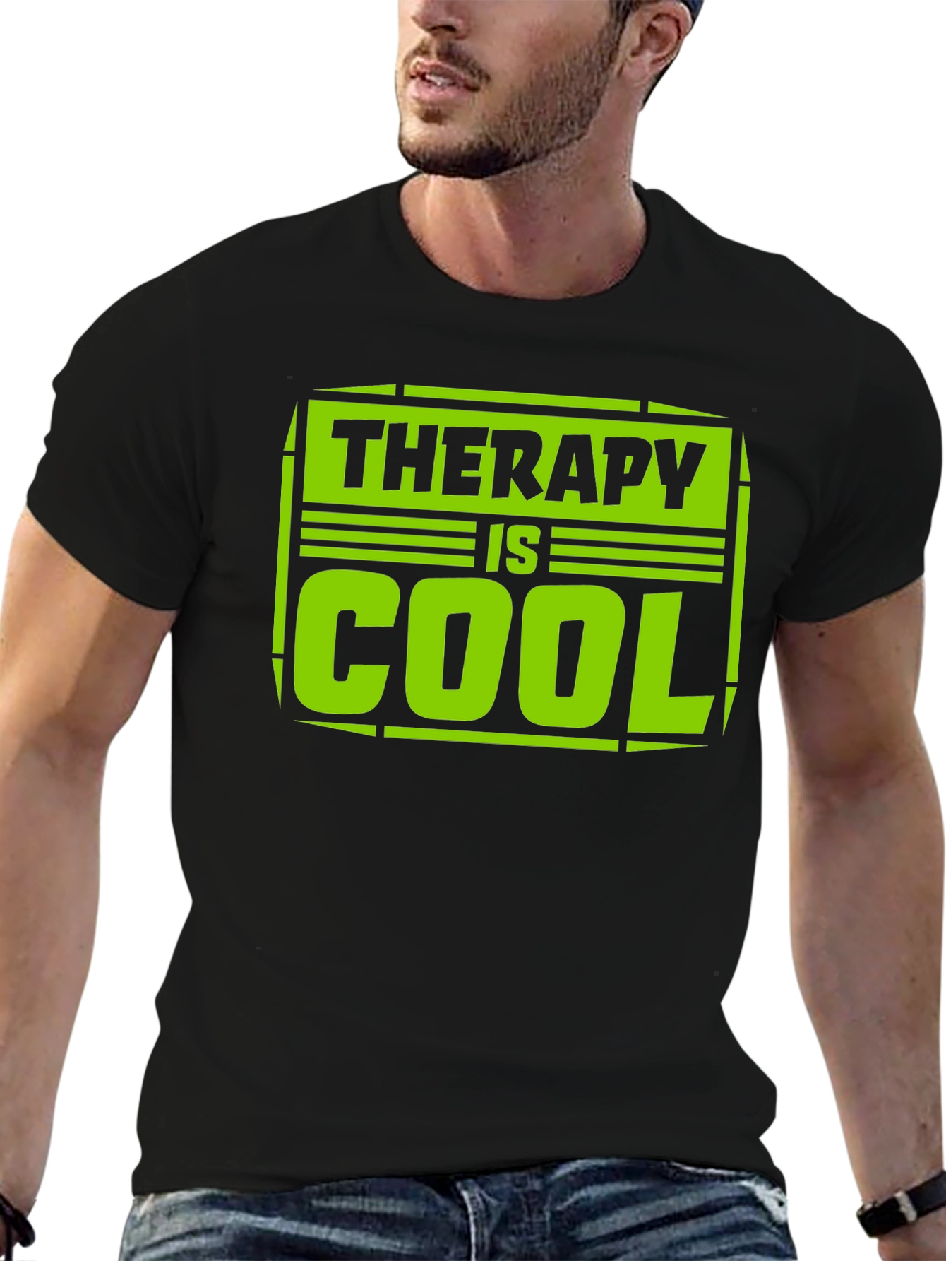 Therapy is Cool Graphic Tee - Trendy Unisex T-Shirt