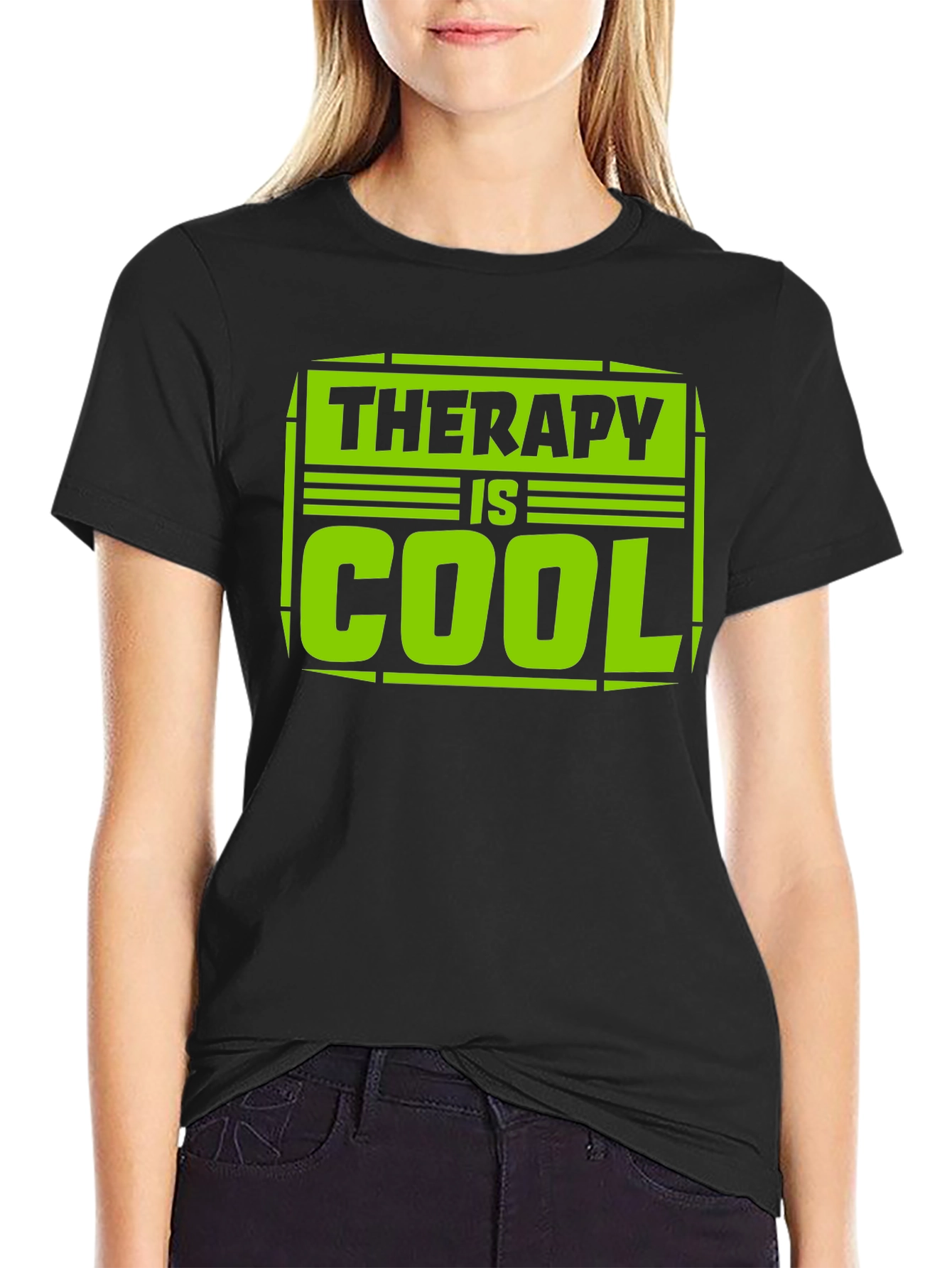 Therapy is Cool Graphic Tee - Trendy Unisex T-Shirt
