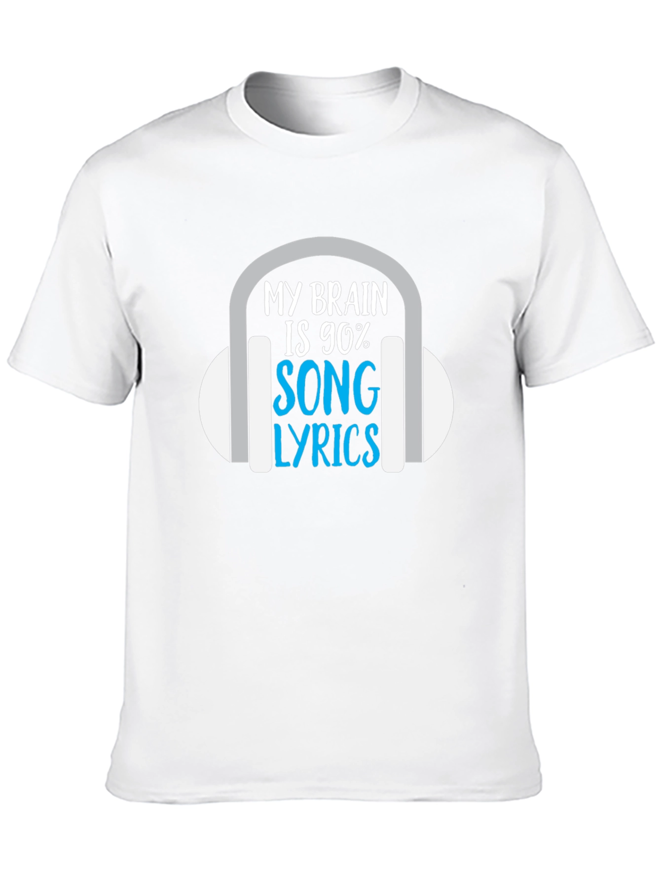 My Brain is 90% Song Lyrics T-Shirt