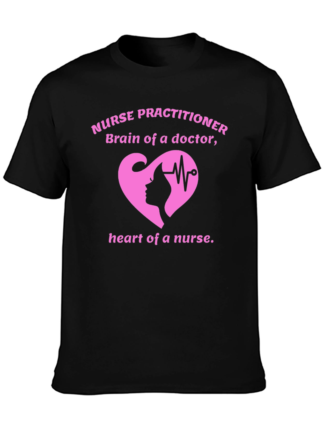 Nurse Practitioner T-Shirt: Brain & Heart Graphic Tee