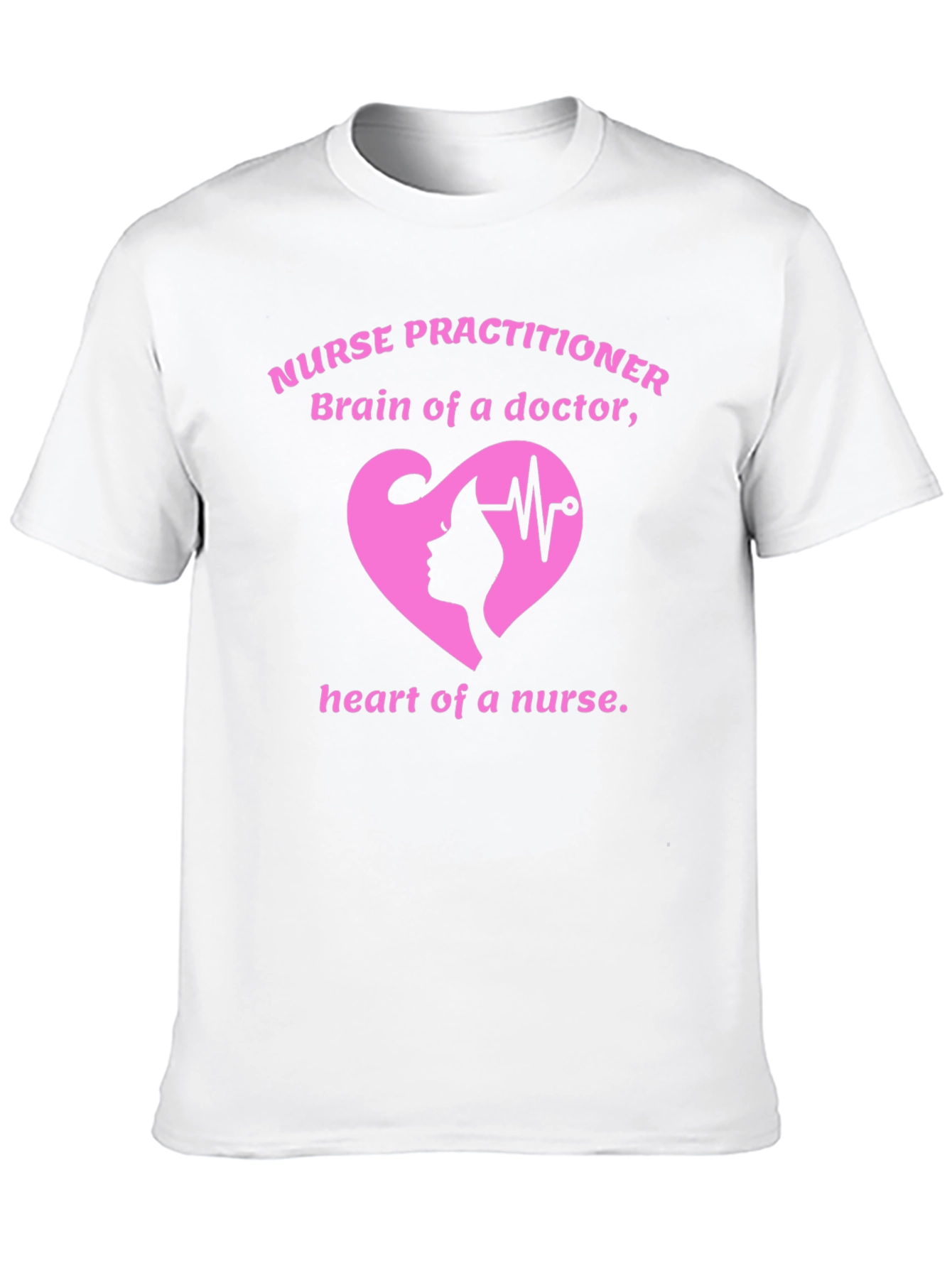 Nurse Practitioner T-Shirt: Brain & Heart Graphic Tee