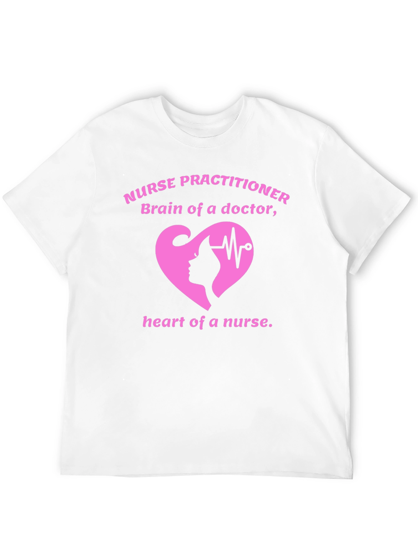 Nurse Practitioner T-Shirt: Brain & Heart Graphic Tee