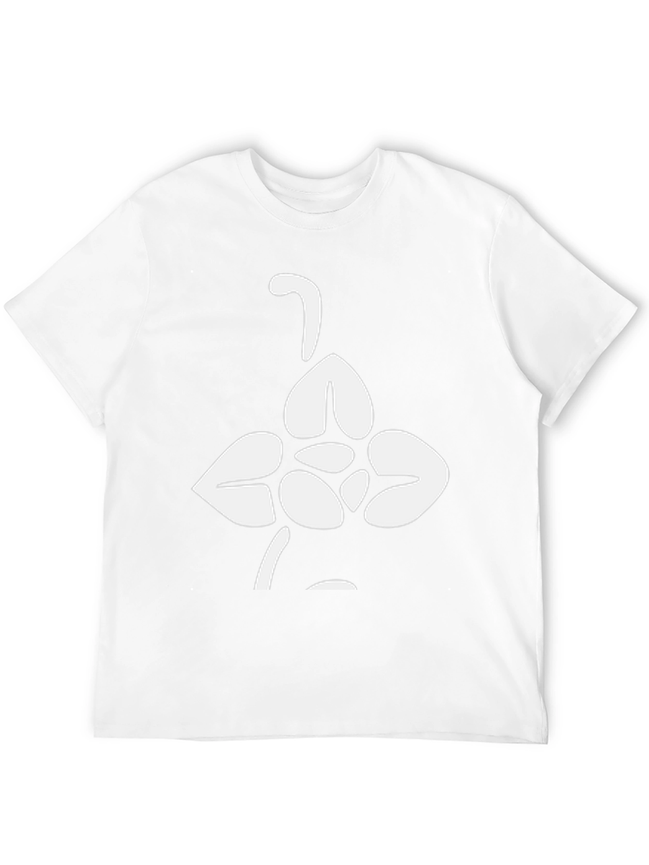 Abstract Graphic Print Black Crew Neck T-Shirt