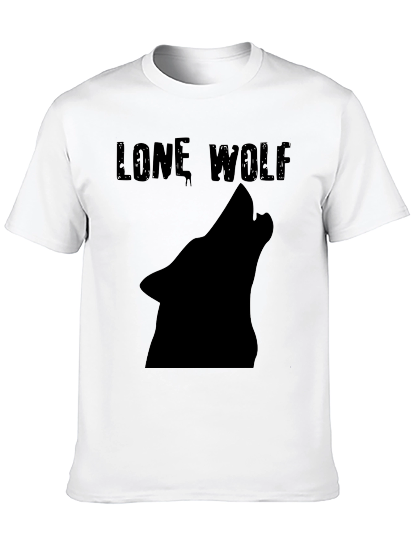 Lone Wolf T-Shirt - Black Graphic Tee