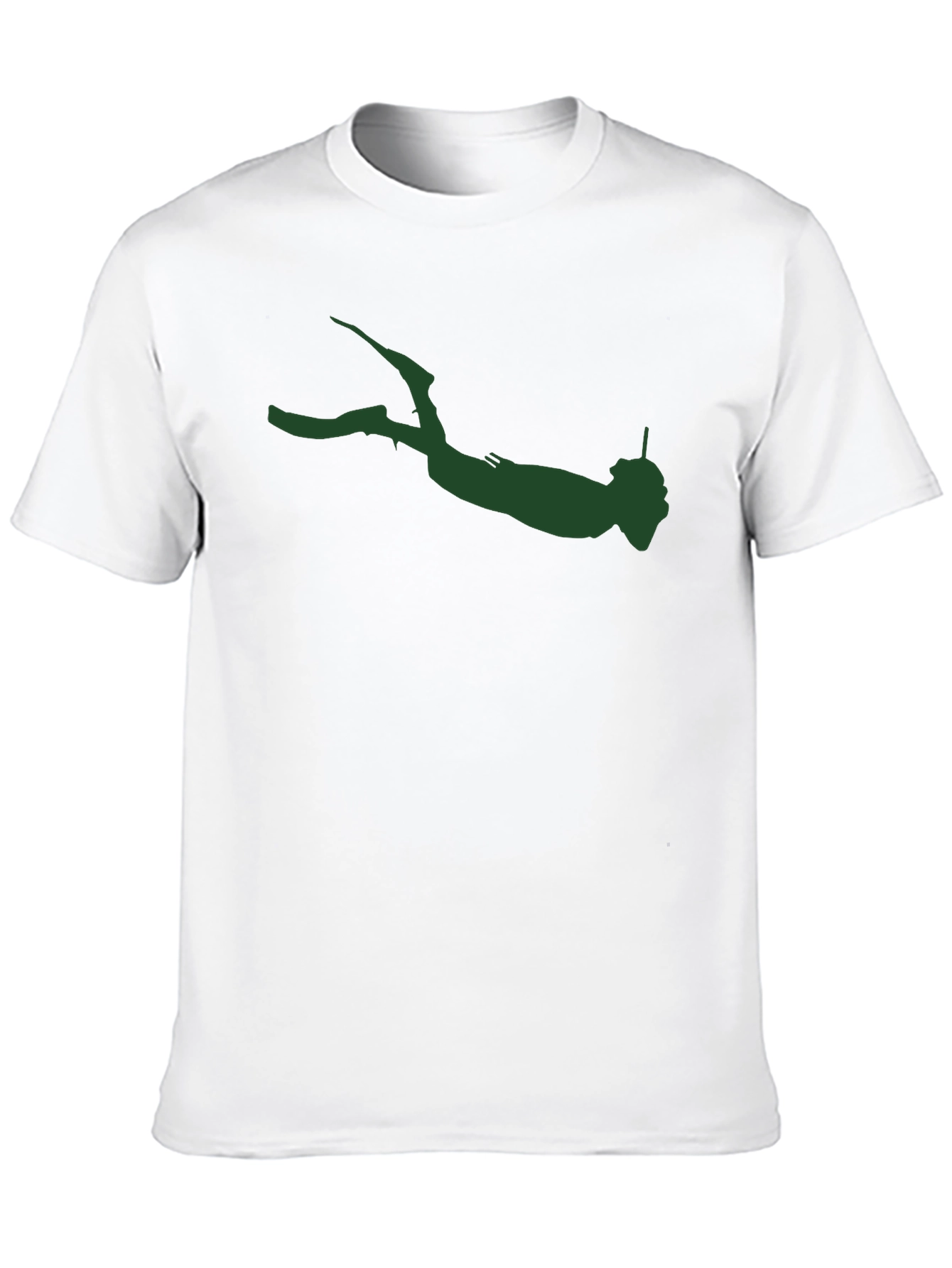Diver Silhouette Graphic Tee - Mens Black T-Shirt
