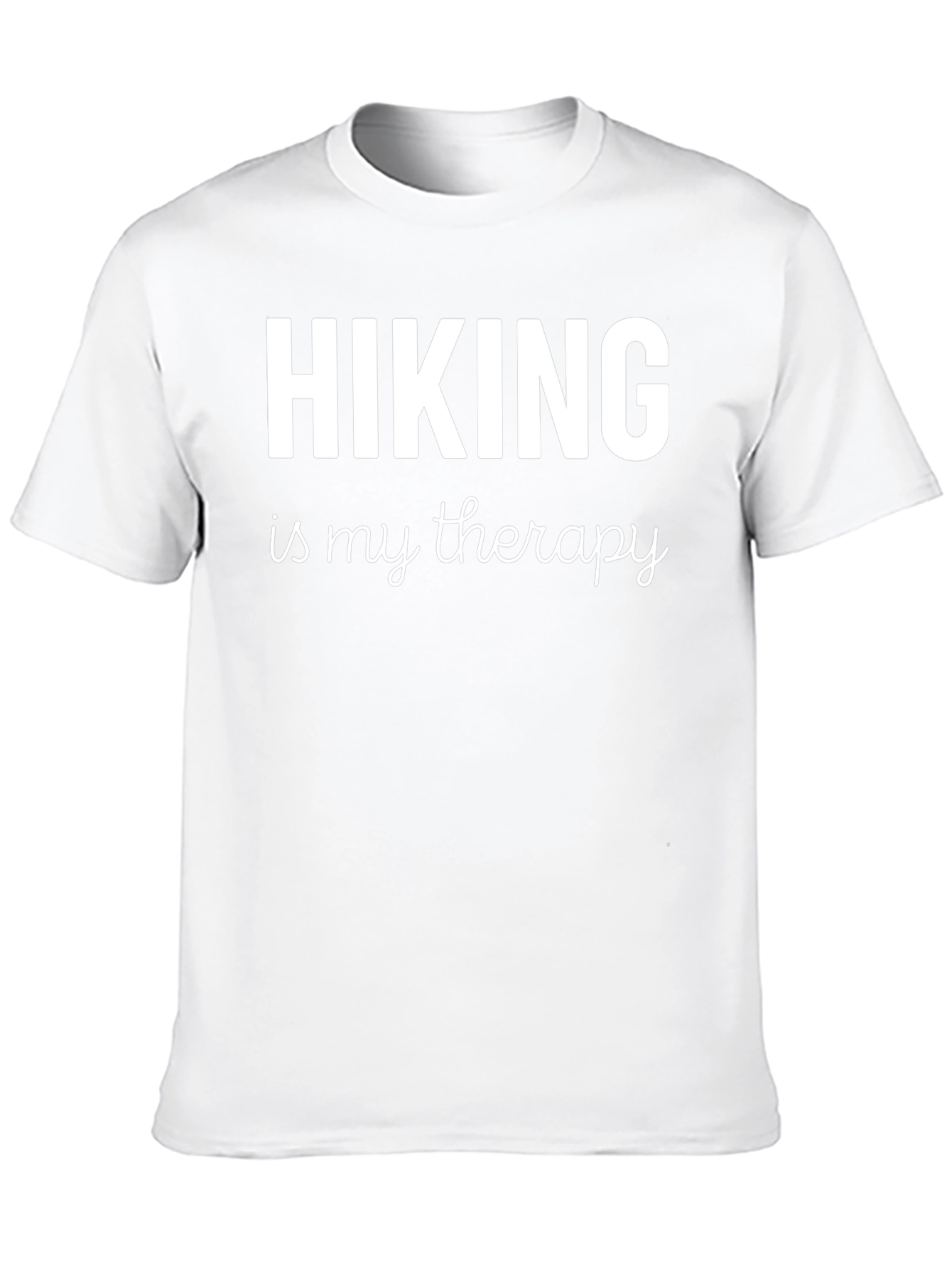 Hiking is My Therapy T-Shirt Black