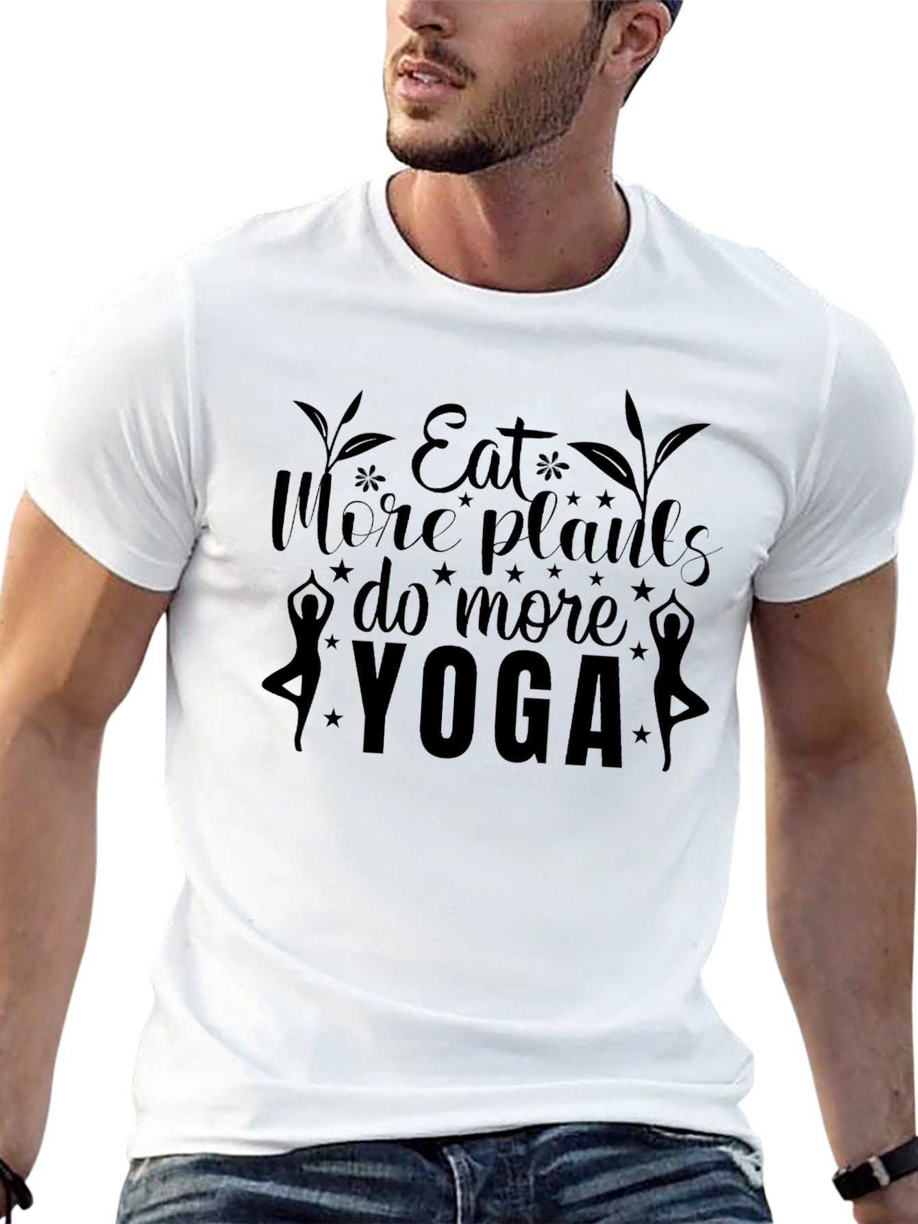 Eat More Plants Do More Yoga T-Shirt