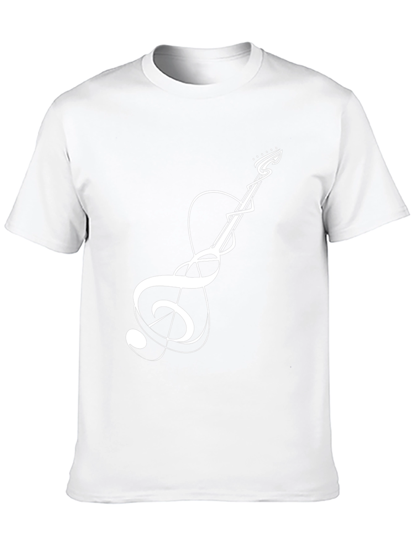 Guitar Music Note Graphic Tee