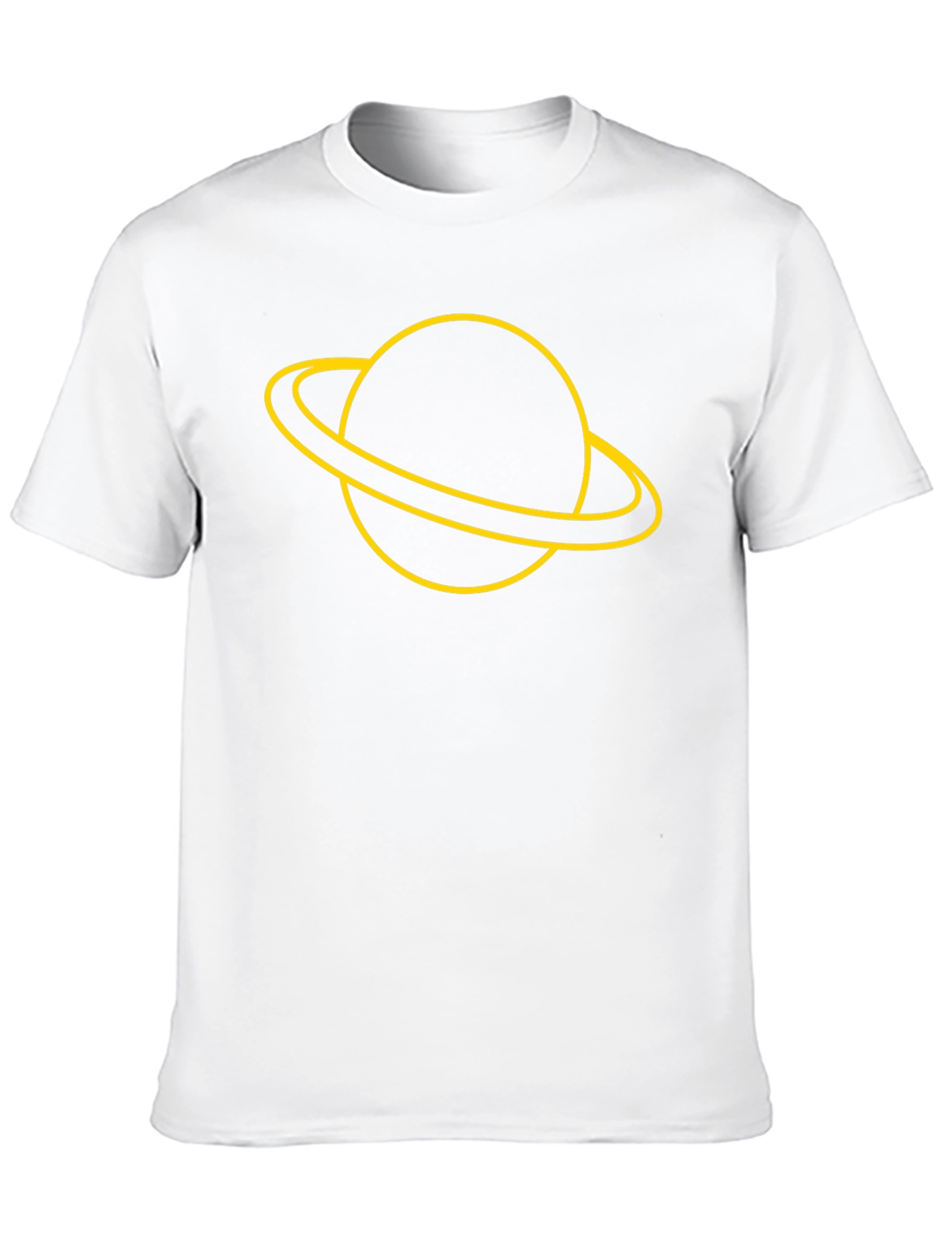 Saturn Graphic Tee - Stylish Black T-Shirt