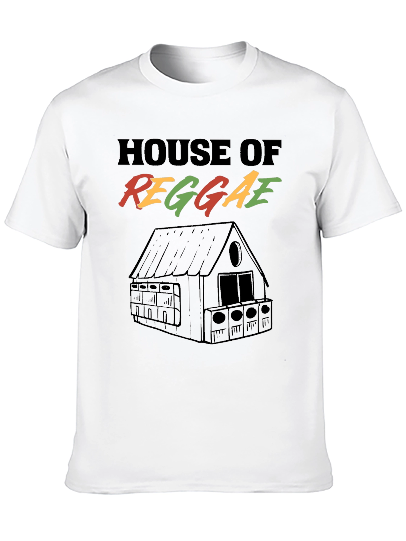 House of Reggae Black Graphic T-Shirt