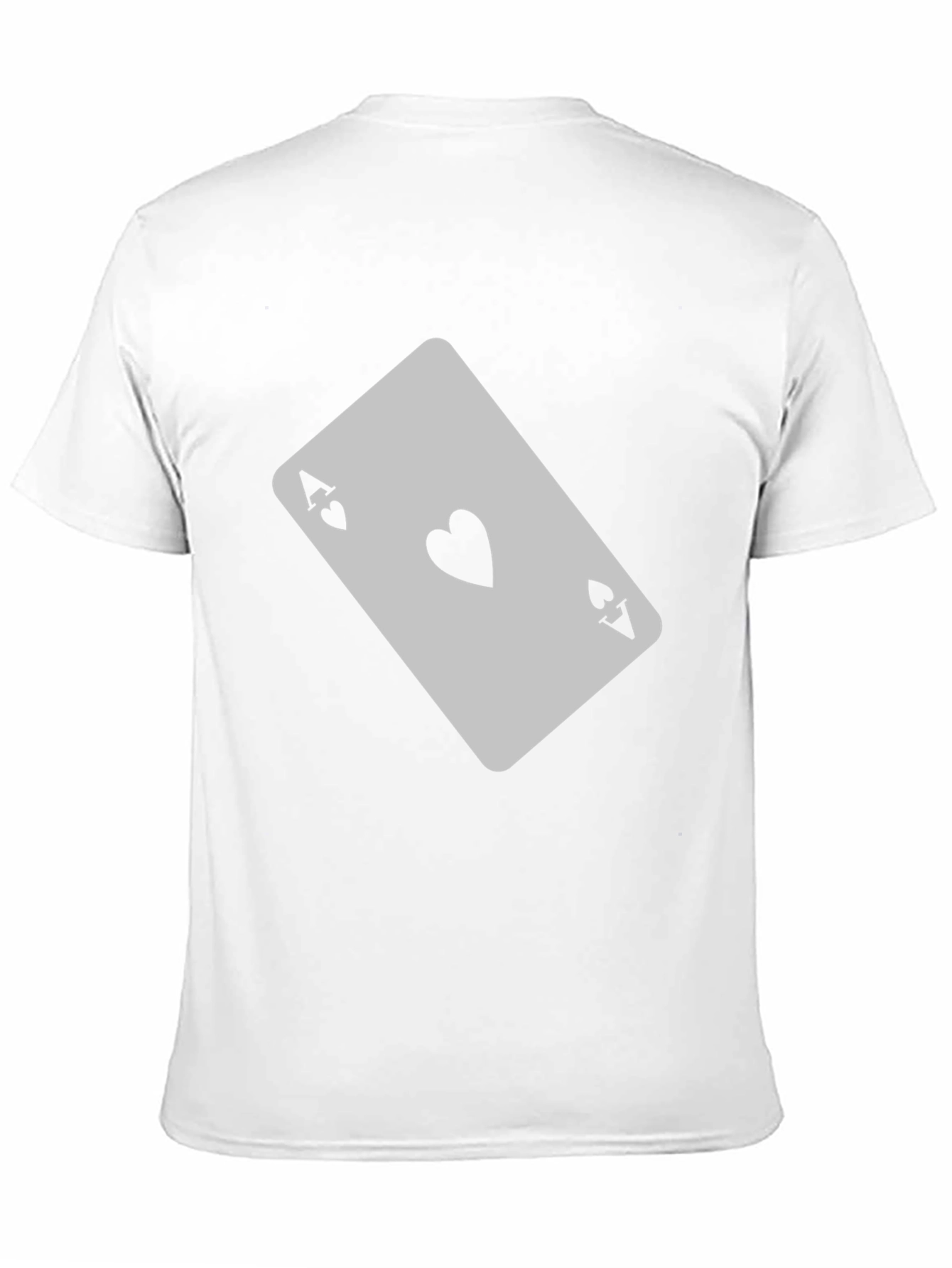 Ace of Hearts Graphic T-Shirt - Black Casual Tee