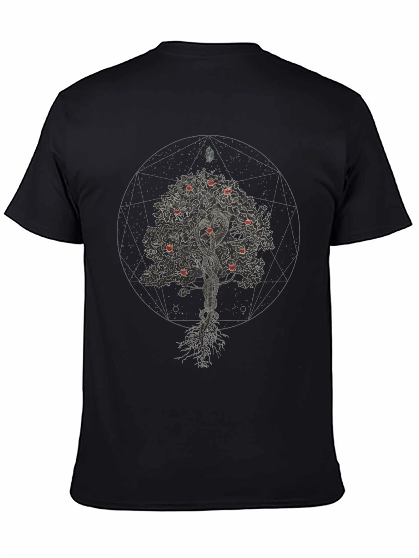 Tree of Knowledge Black Graphic T-Shirt