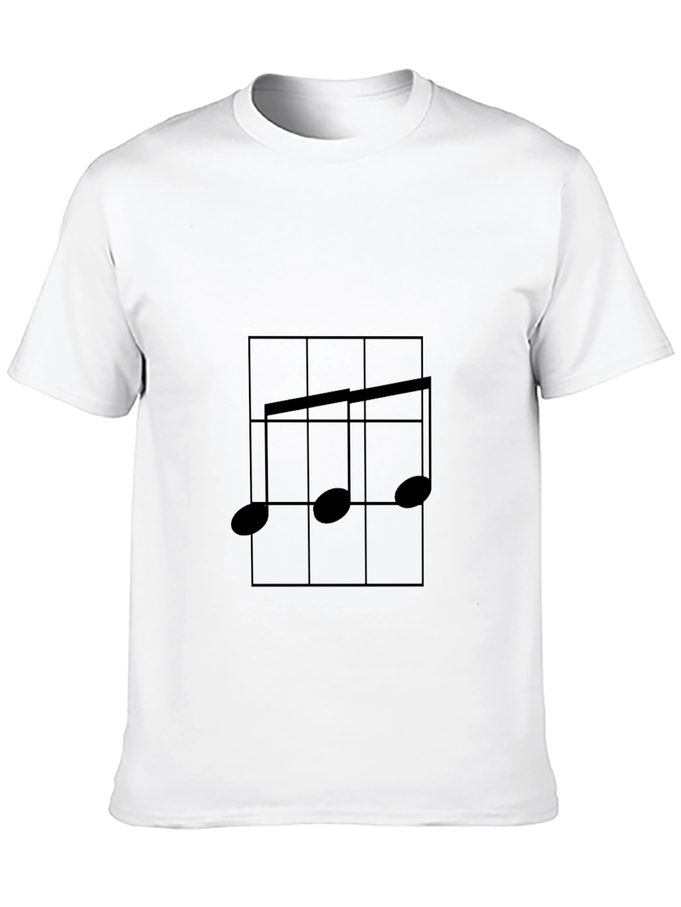 Musical Note Graphic T-Shirt - Black