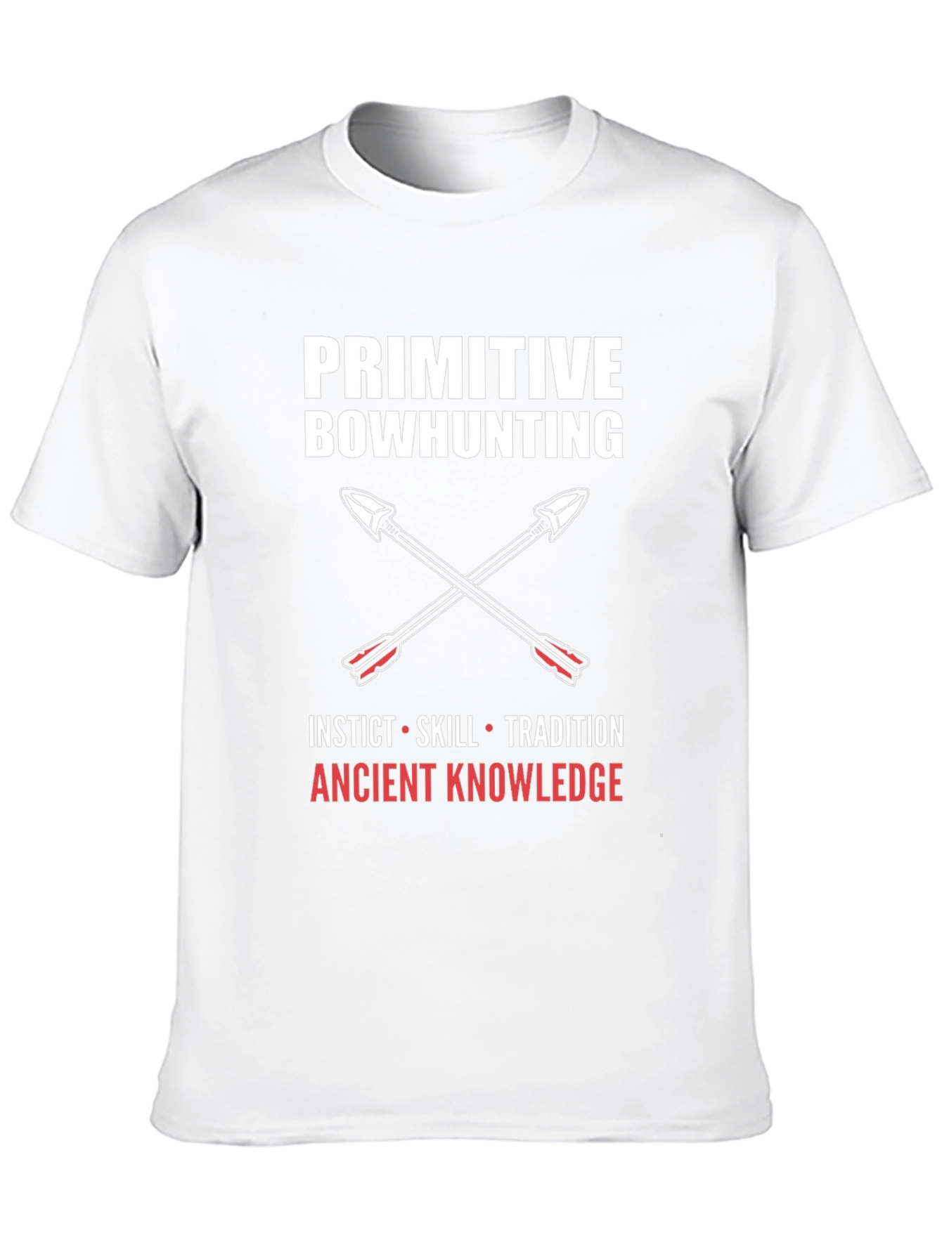 Primitive Bowhunting Graphic Tee - Instinct Skill Tradition