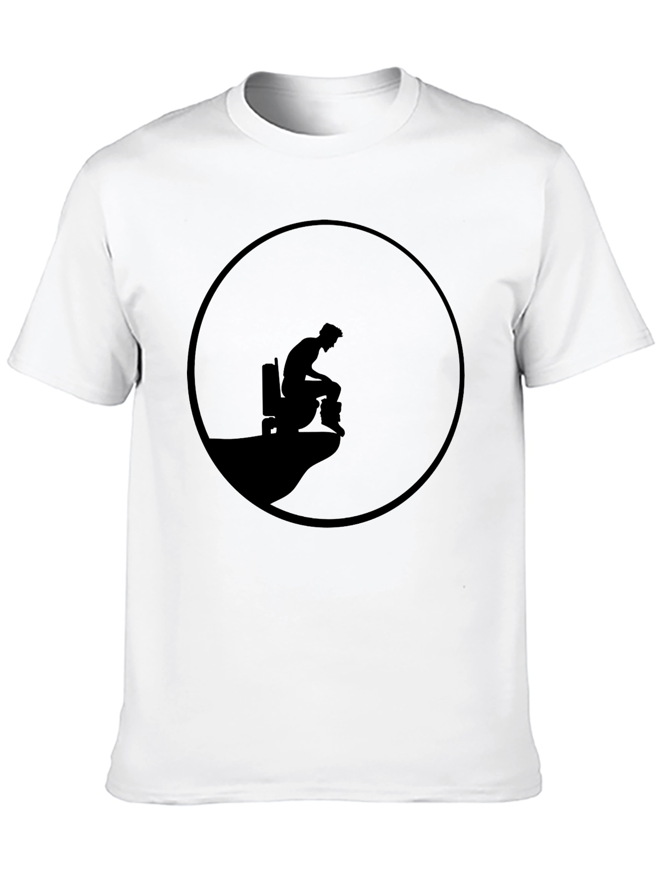 Mens Black Graphic Tee - Cliff Edge Design