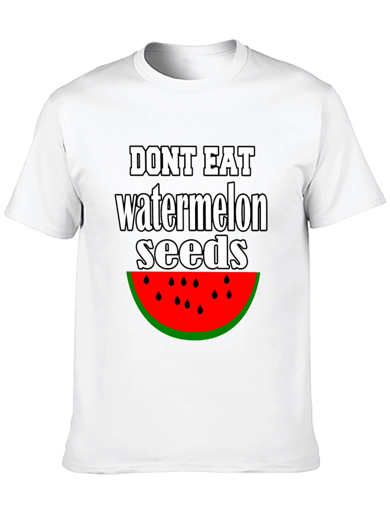 Funny Watermelon Seed Graphic T-Shirt