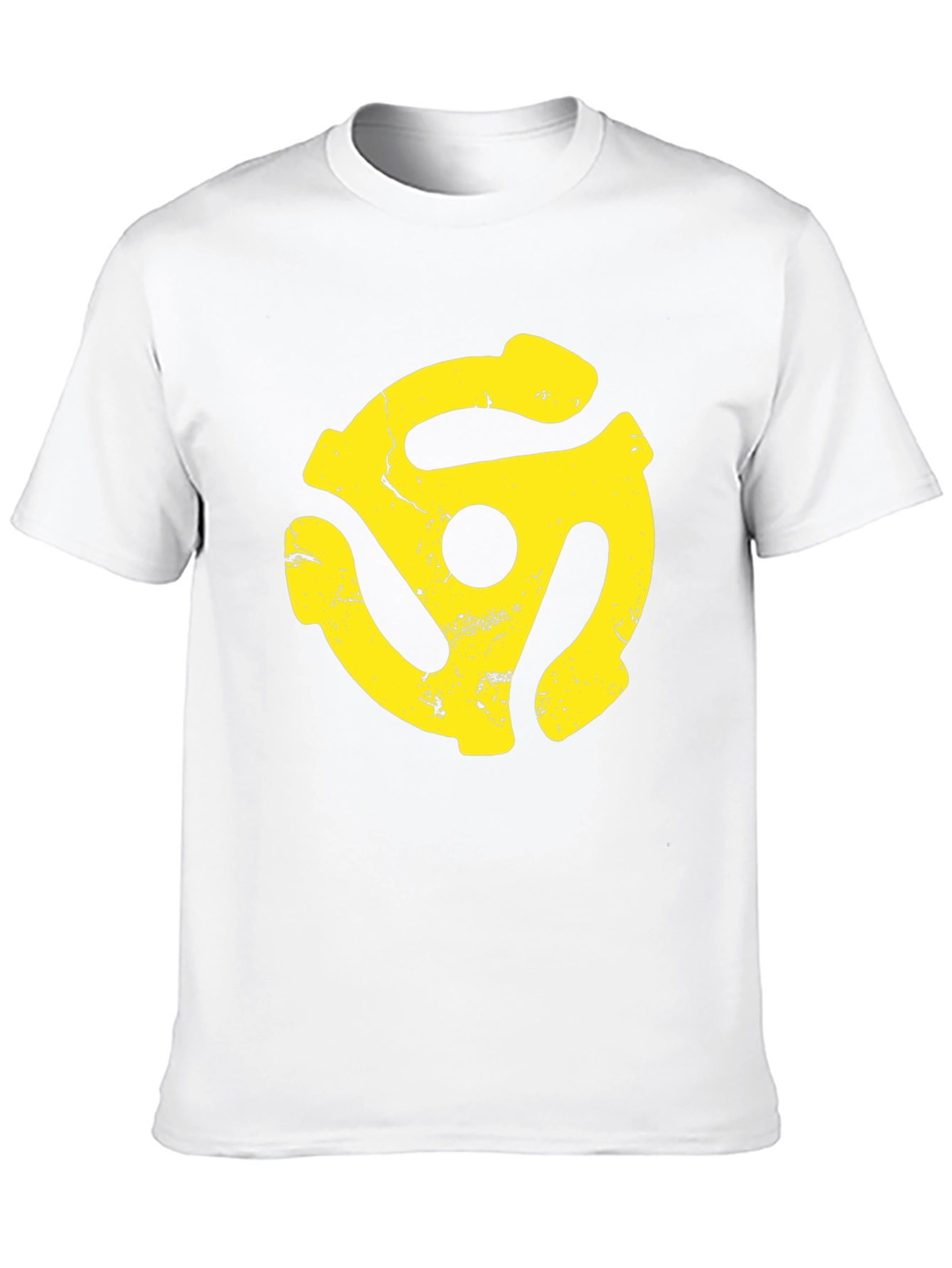 Retro Yellow Record Adapter Graphic Tee