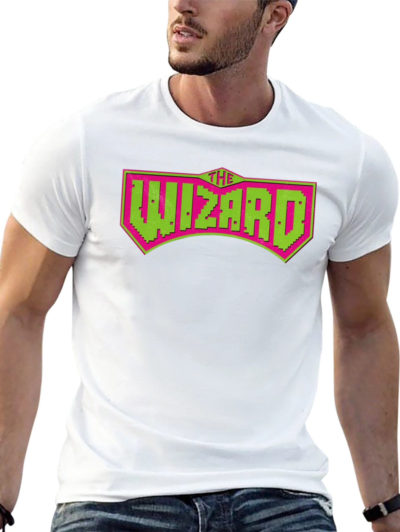 The Wizard Retro Gaming T-Shirt - Pixelated Design