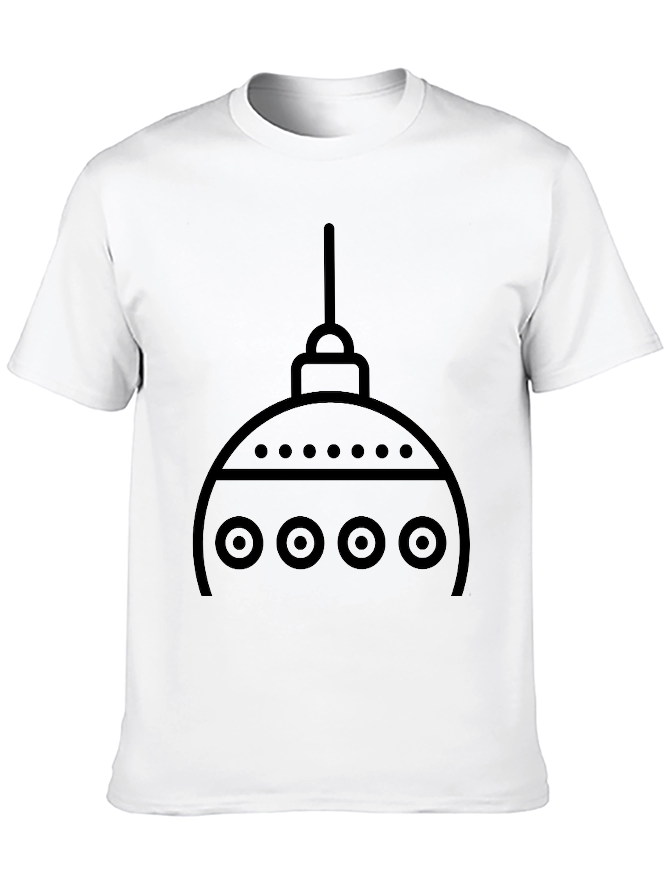 Geometric Ornament Graphic T-Shirt - Modern Style