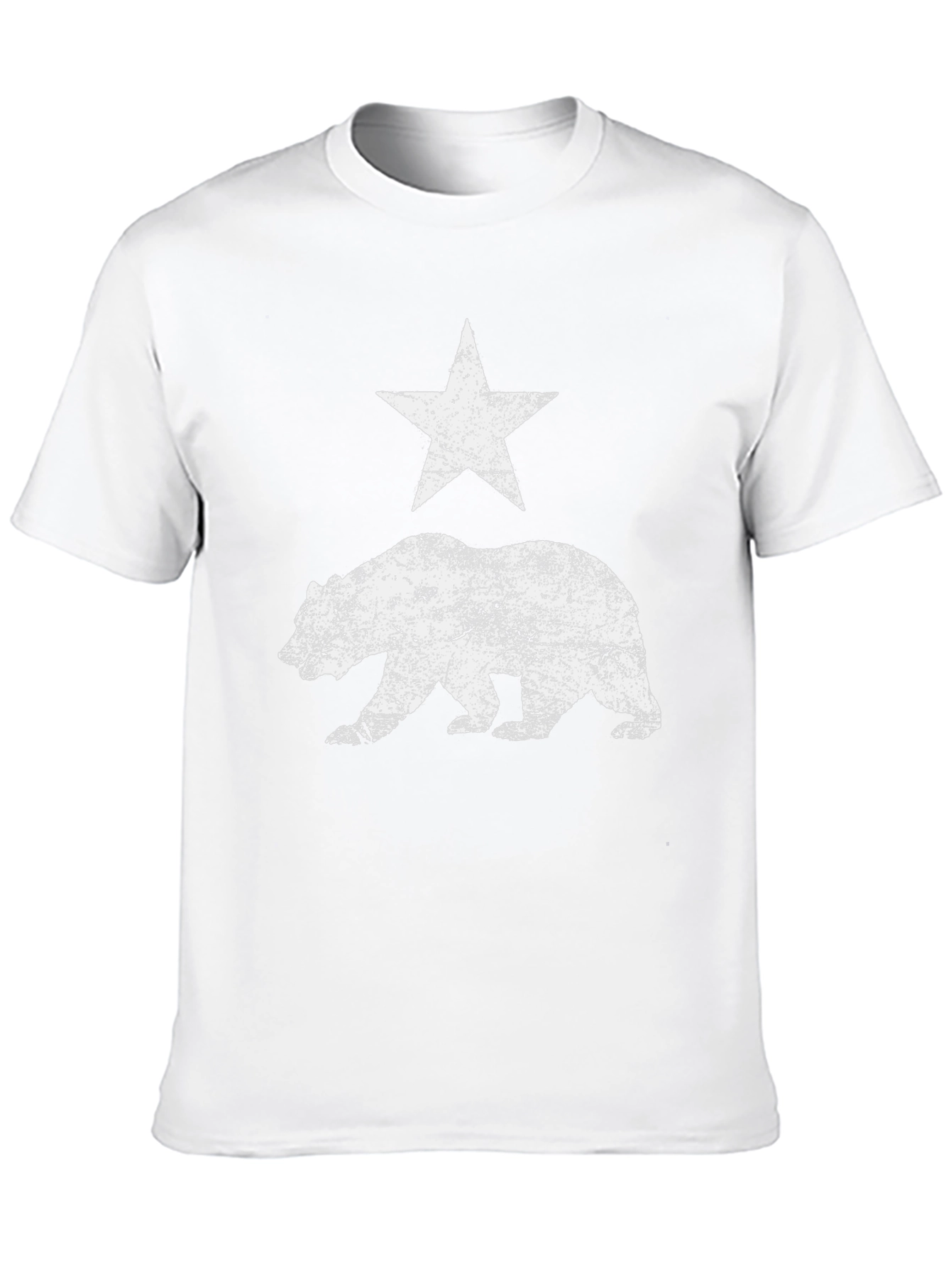 California Bear Flag T-Shirt - Distressed Graphic Tee