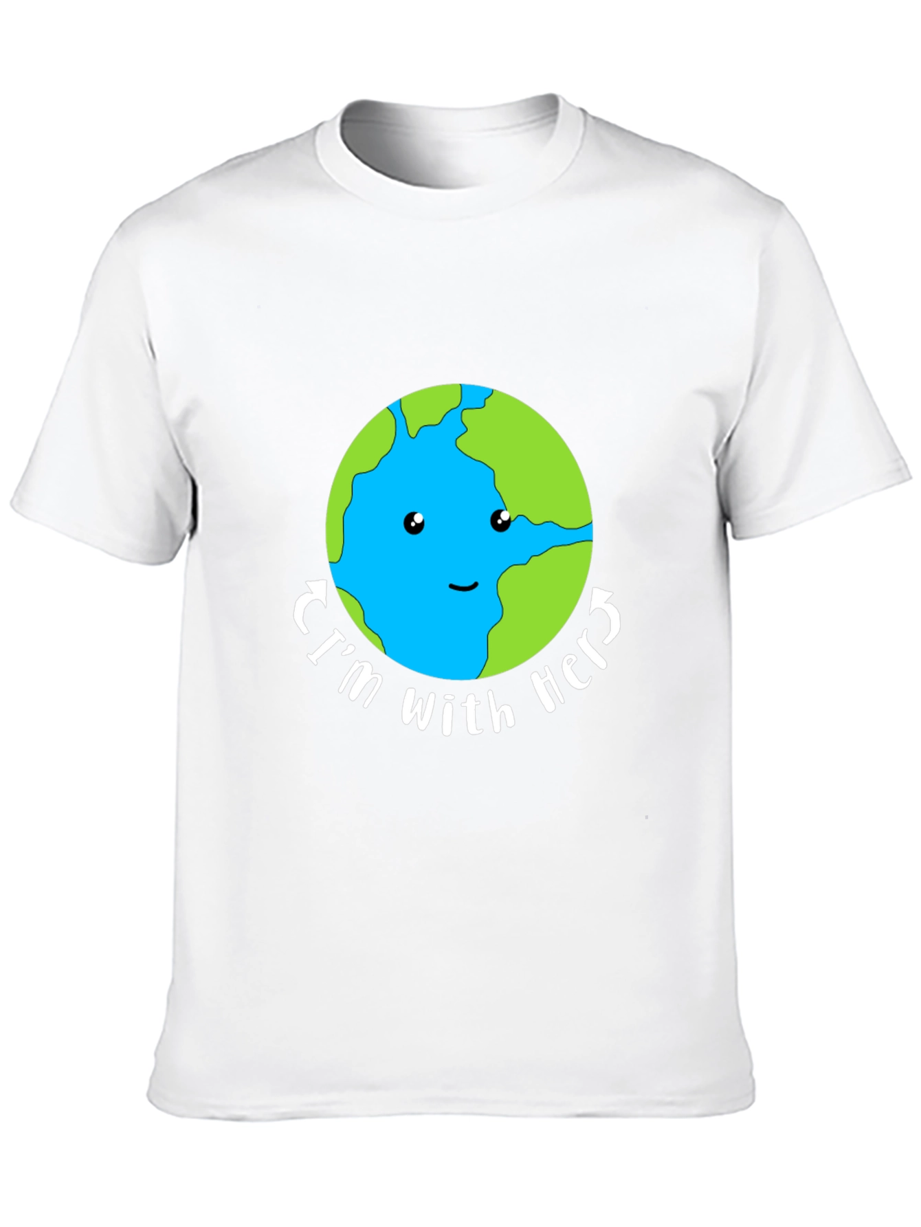 Im With Her Earth Graphic Tee - Black Unisex