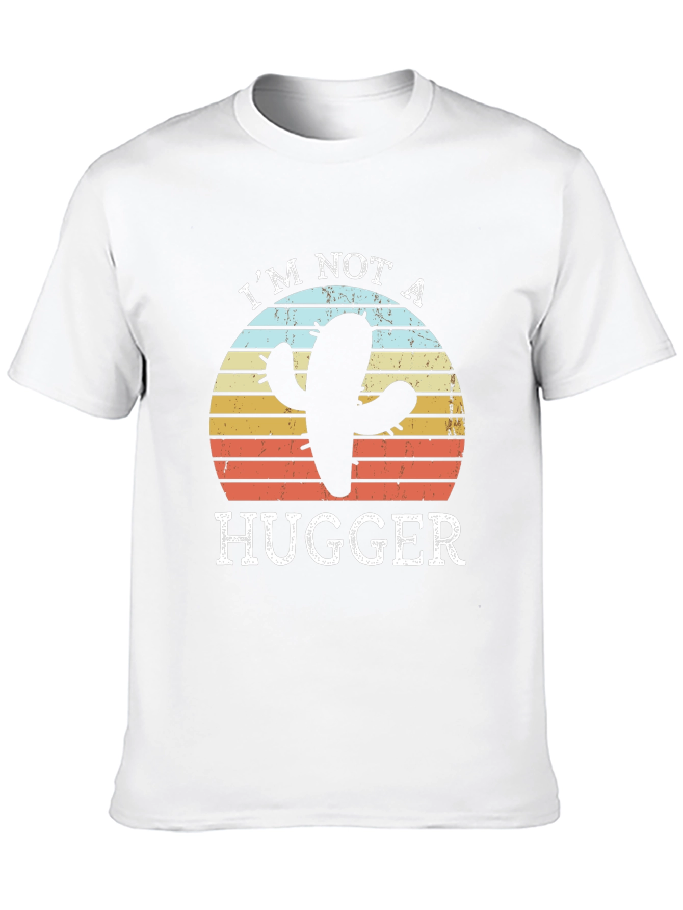 Im Not A Hugger Cactus Graphic T-Shirt