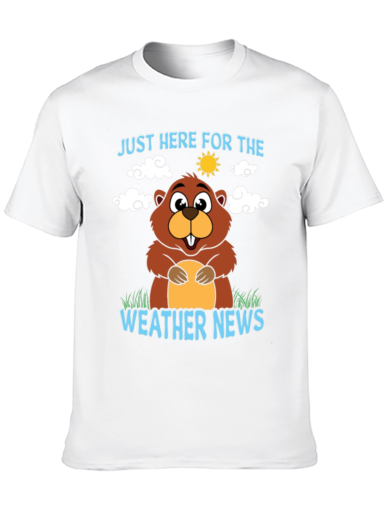 Funny Groundhog Weather News Graphic Tee