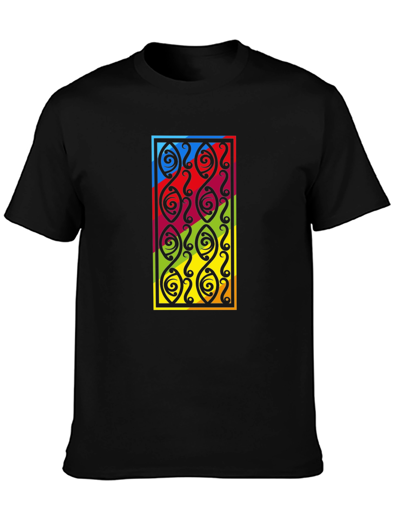Tribal Pattern Graphic T-Shirt - Stylish Everyday Wear