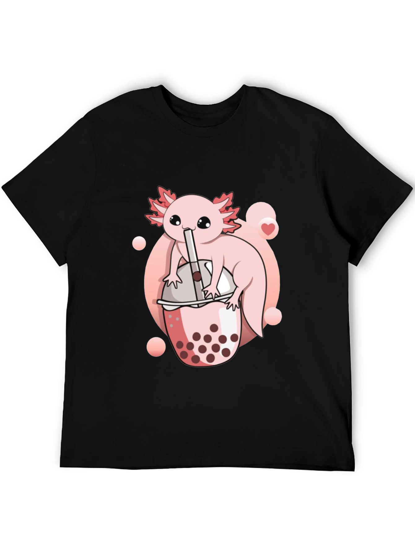 Axolotl Bubble Tea Graphic Tee - Cute Kawaii Design