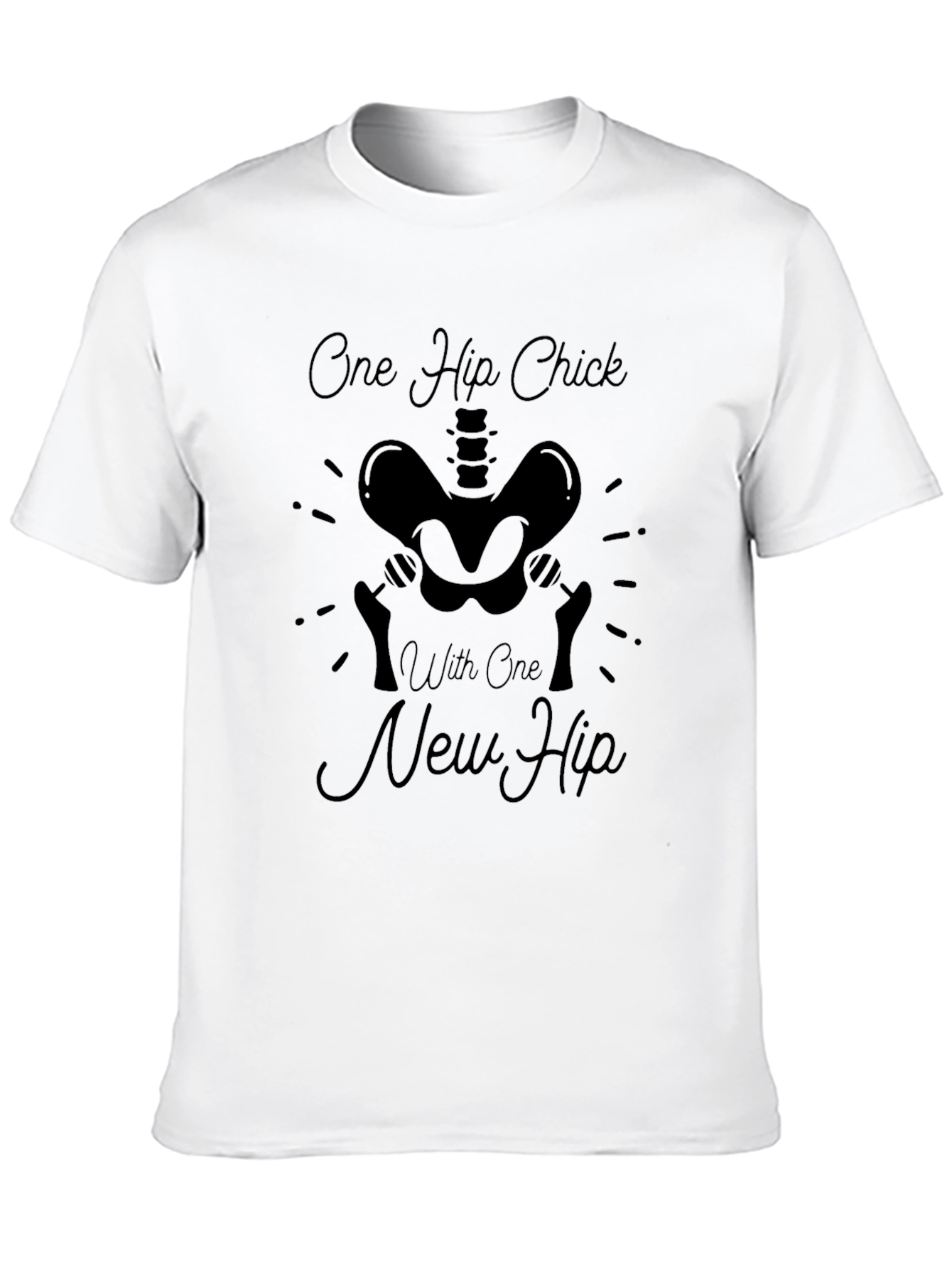 One Hip Chick New Hip Black T-Shirt
