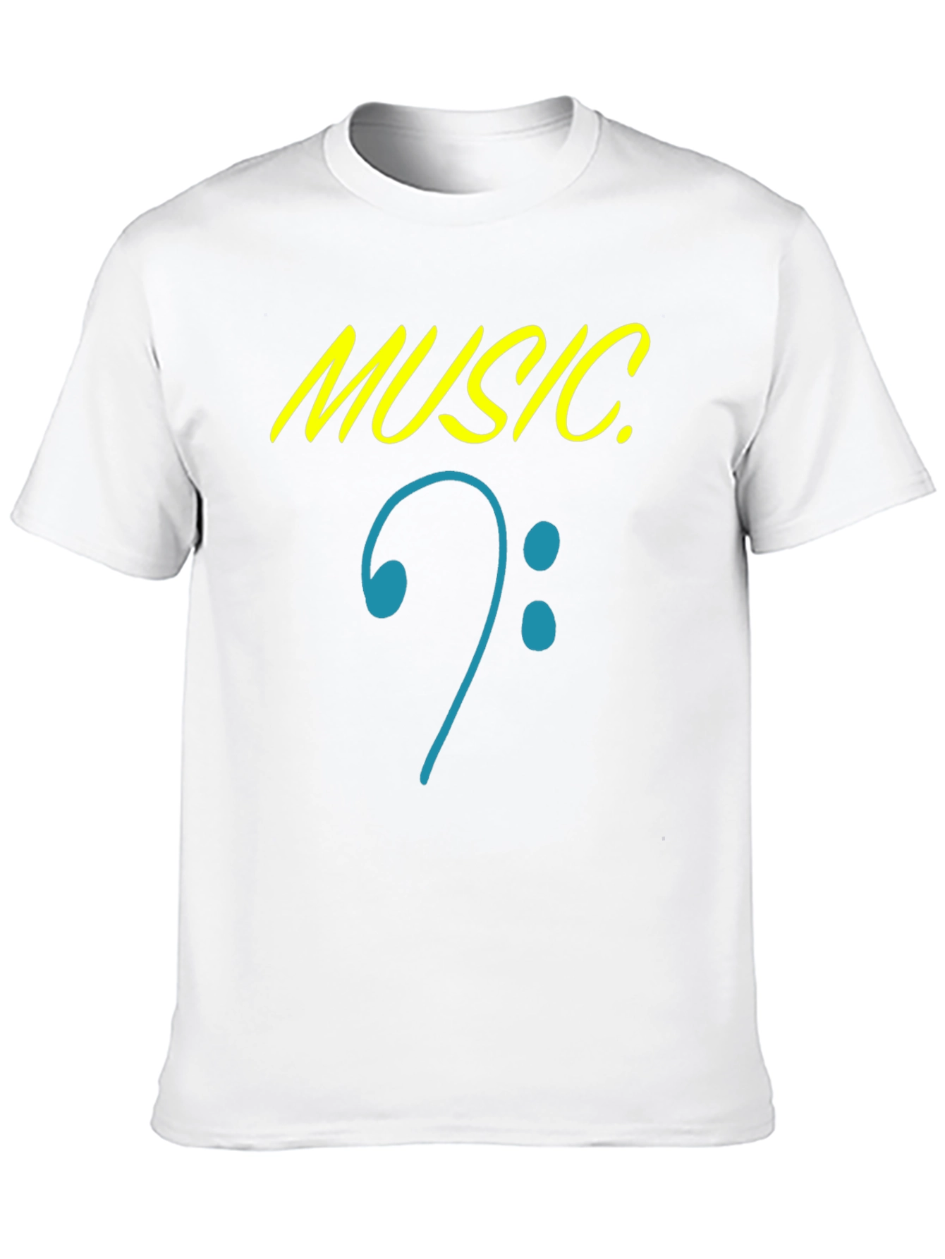 Music Clef Graphic Black T-Shirt