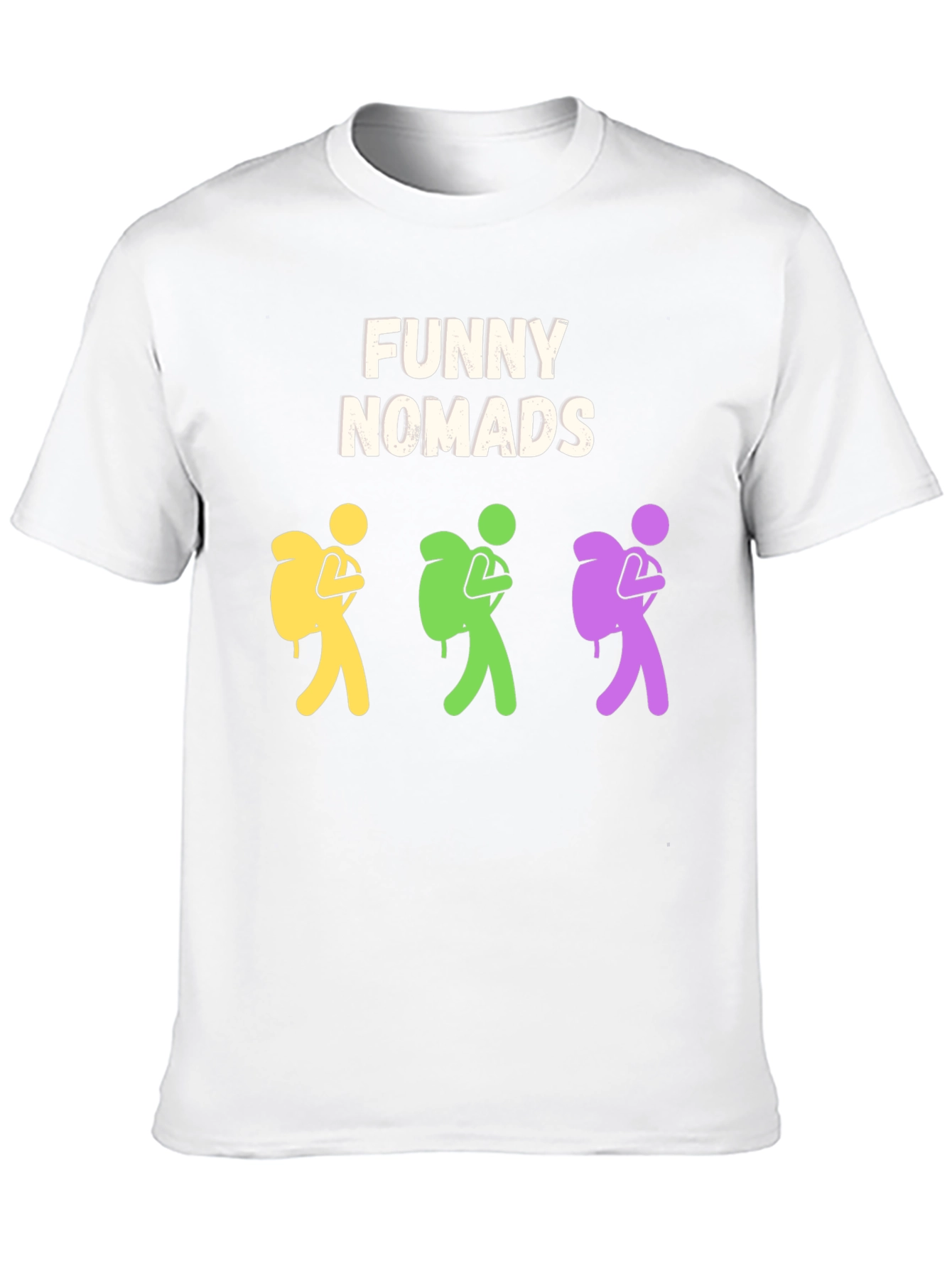 Funny Nomads T-Shirt: Quirky Adventure Tee for Men