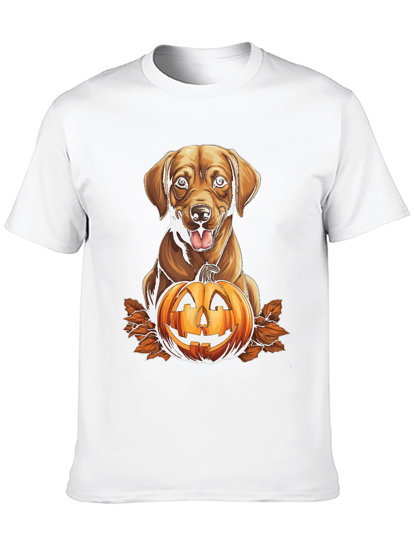 Labrador and Jack-o-Lantern Graphic Tee