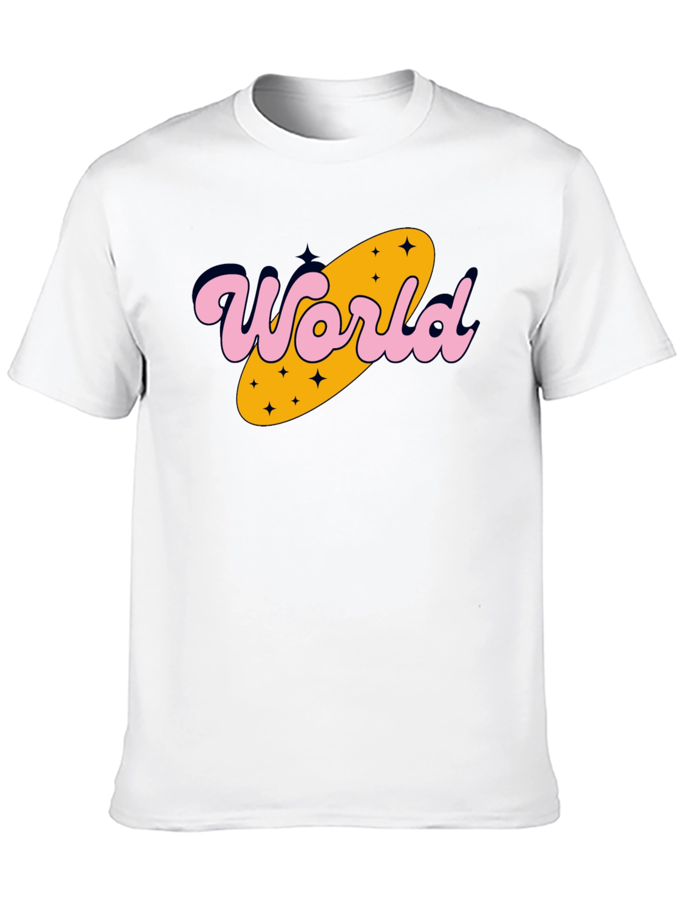 Retro World Graphic Tee - Black