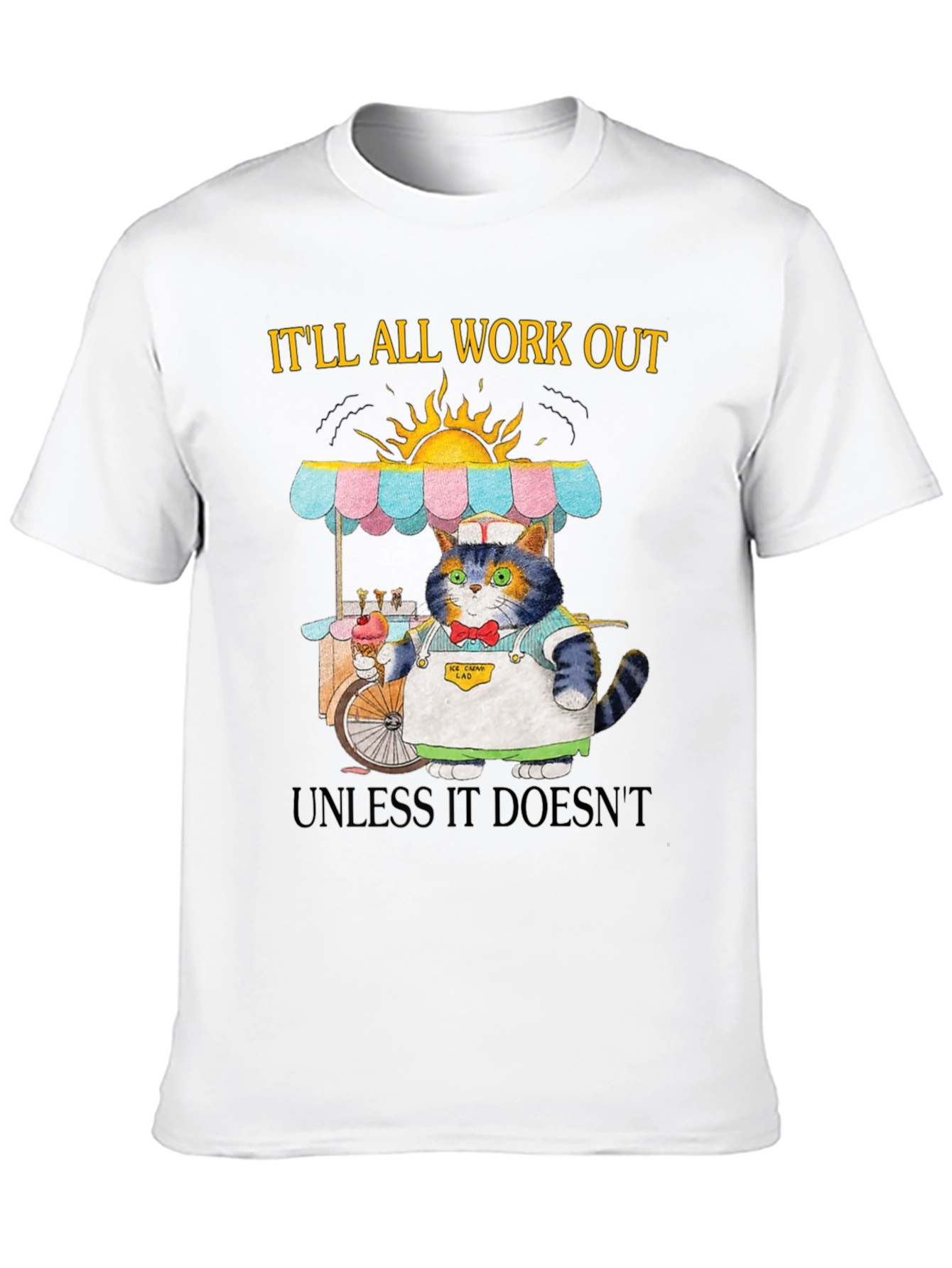 Cat Ice Cream Vendor T-Shirt