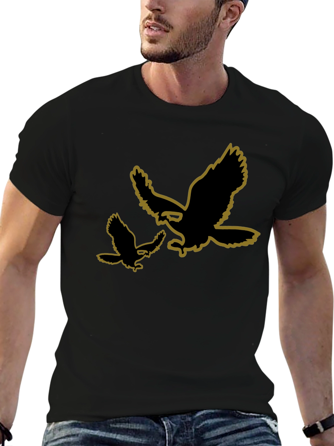 Eagle Silhouette Black T-Shirt
