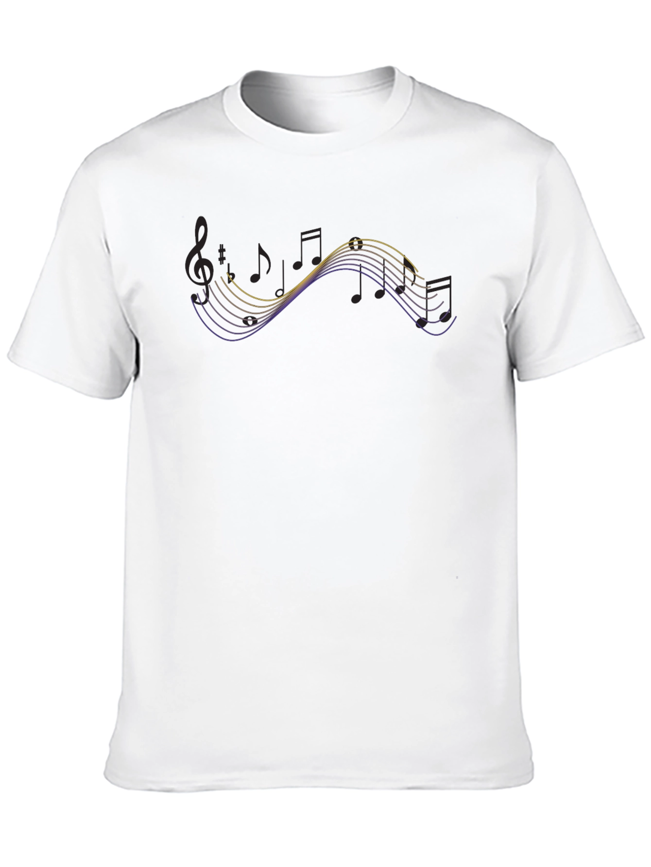 Musical Wave T-Shirt - Modern Graphic Tee