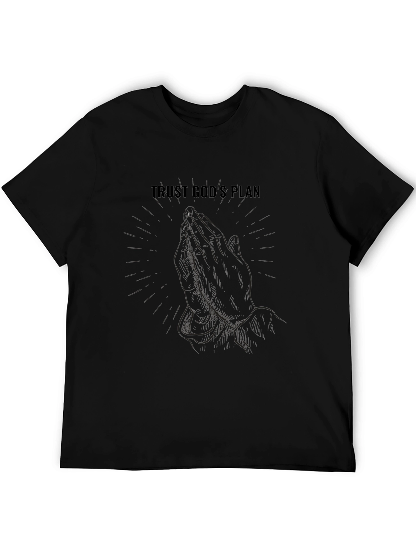 Trust Gods Plan Graphic Tee - Black