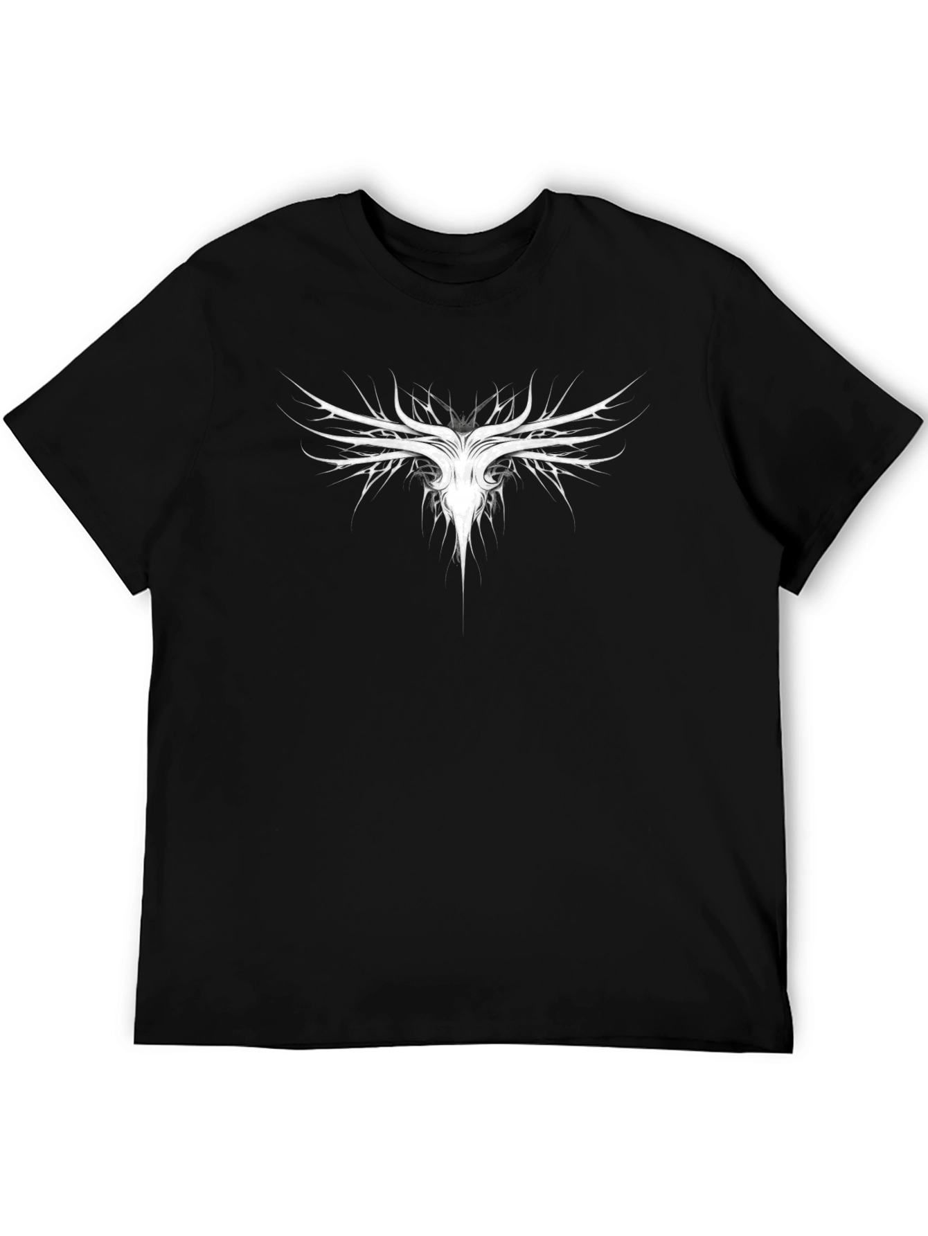 Abstract Graphic Print Crew Neck T-Shirt
