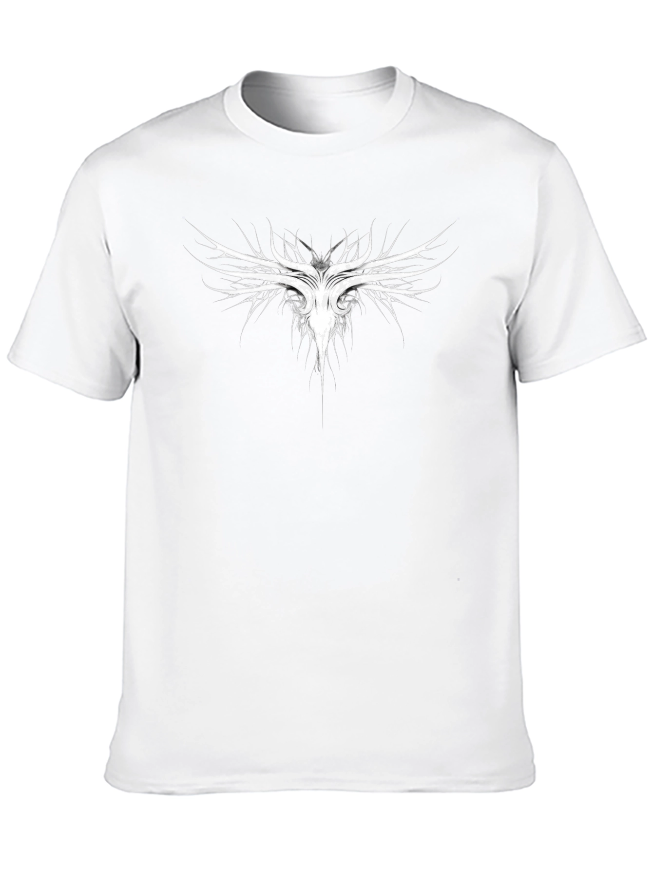 Abstract Graphic Print Crew Neck T-Shirt