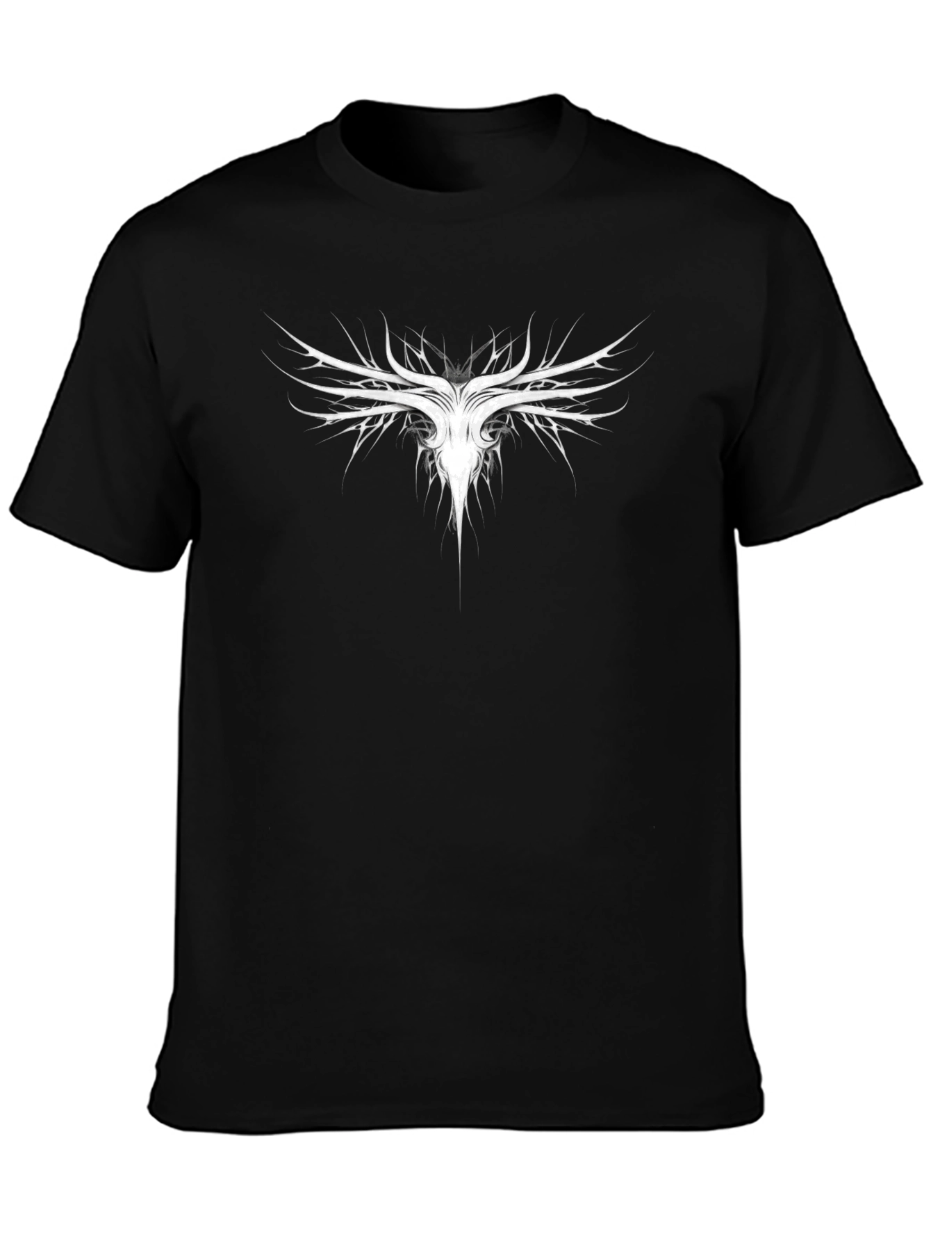 Abstract Graphic Print Crew Neck T-Shirt